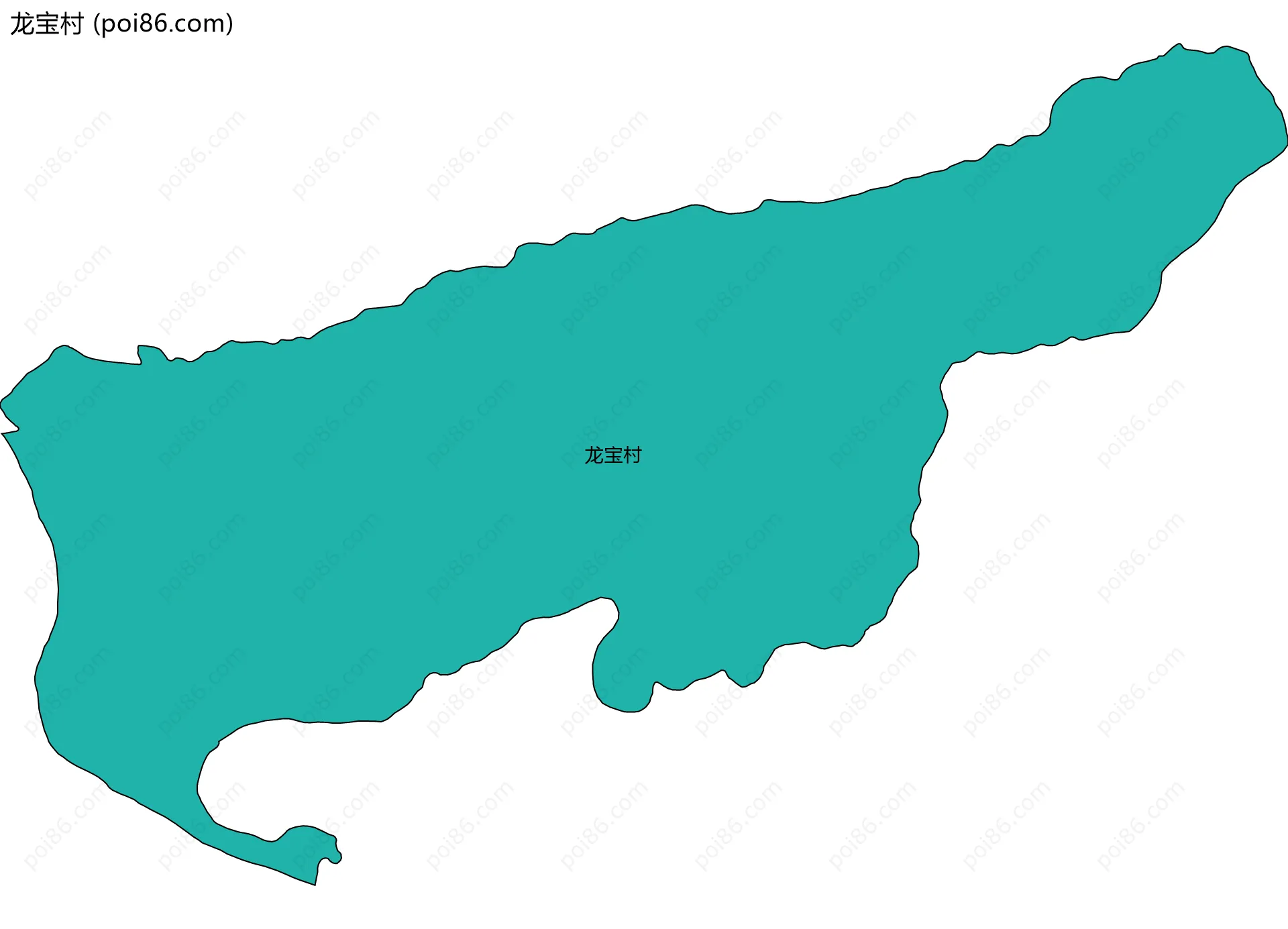 龙宝村边界地图