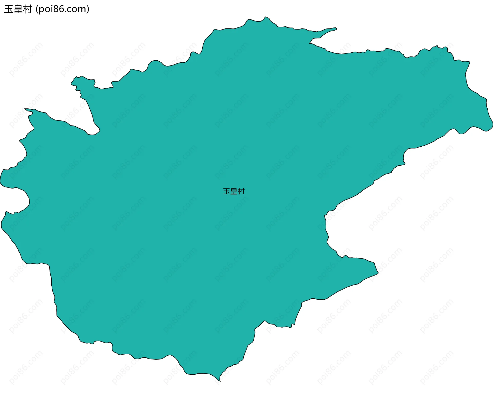 玉皇村边界地图