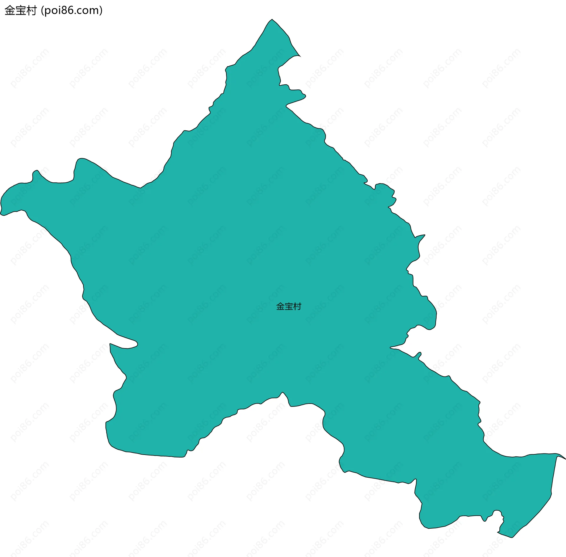 金宝村边界地图