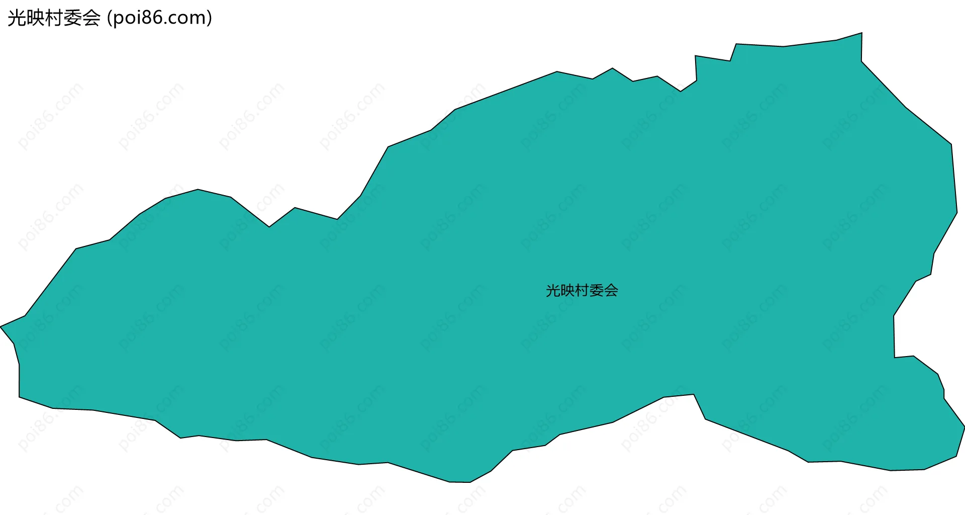 光映村委会边界地图