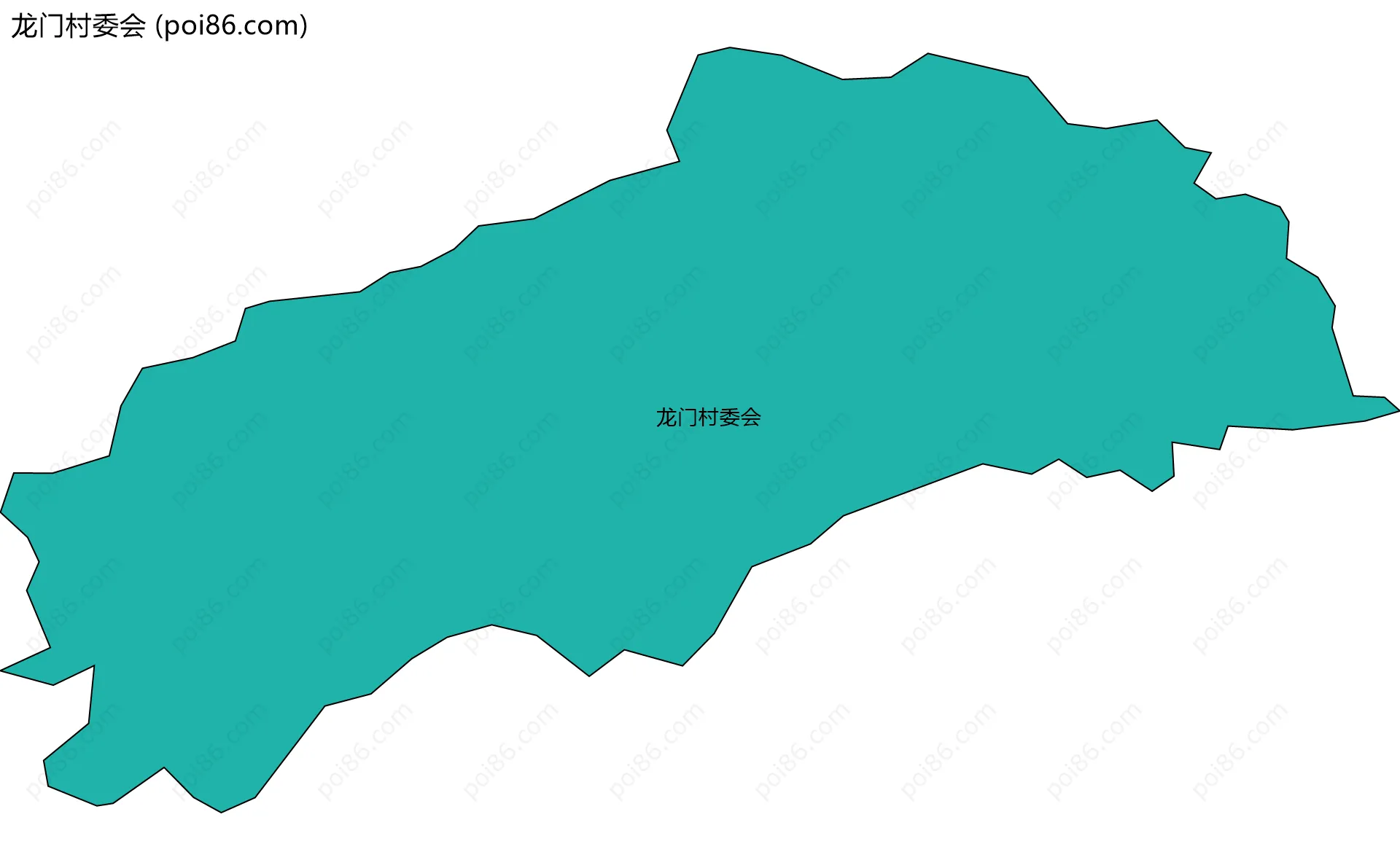 龙门村委会边界地图