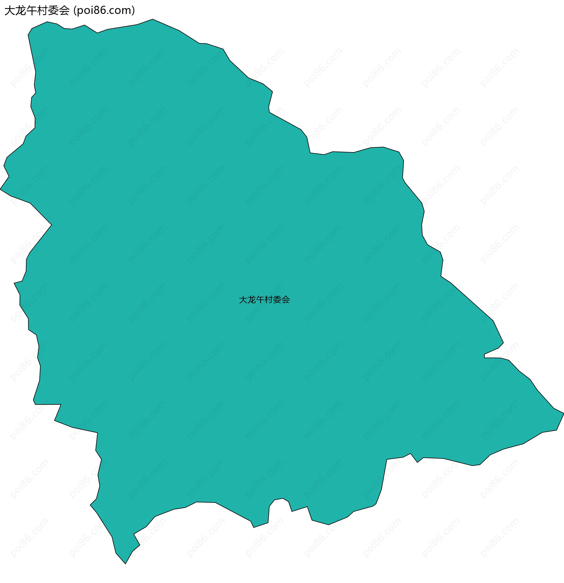 大龙午村委会边界地图