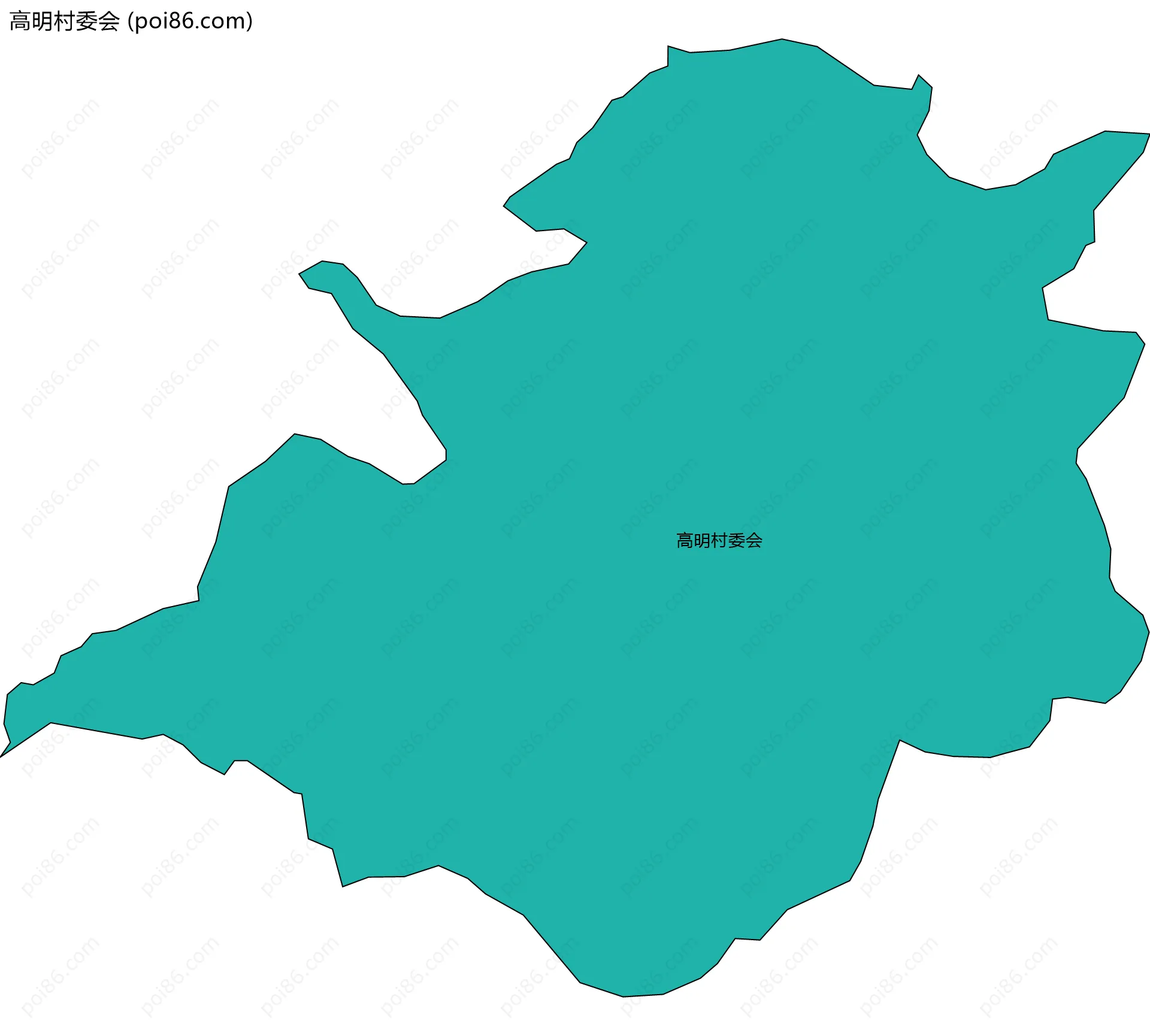 高明村委会边界地图