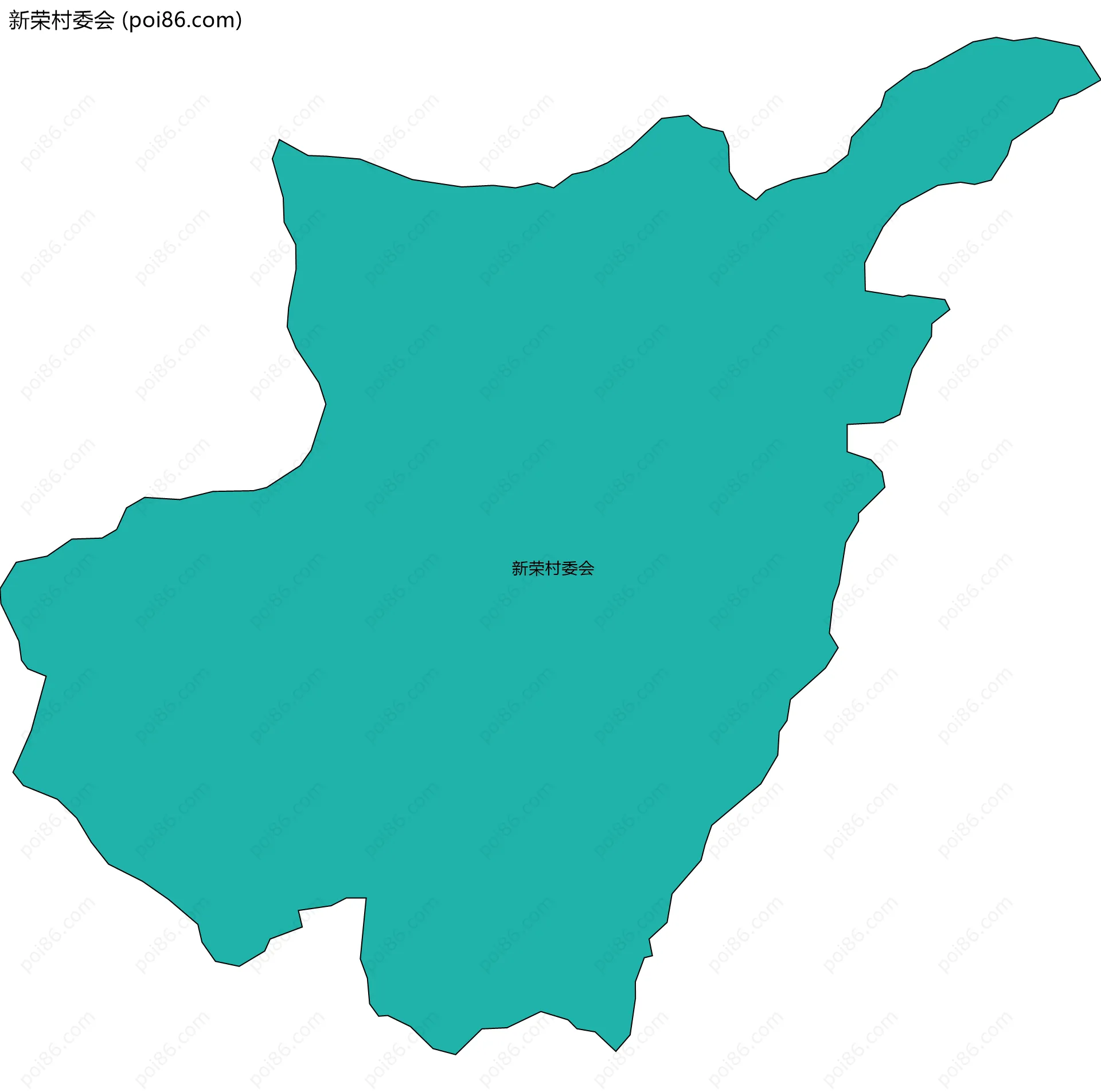 新荣村委会边界地图