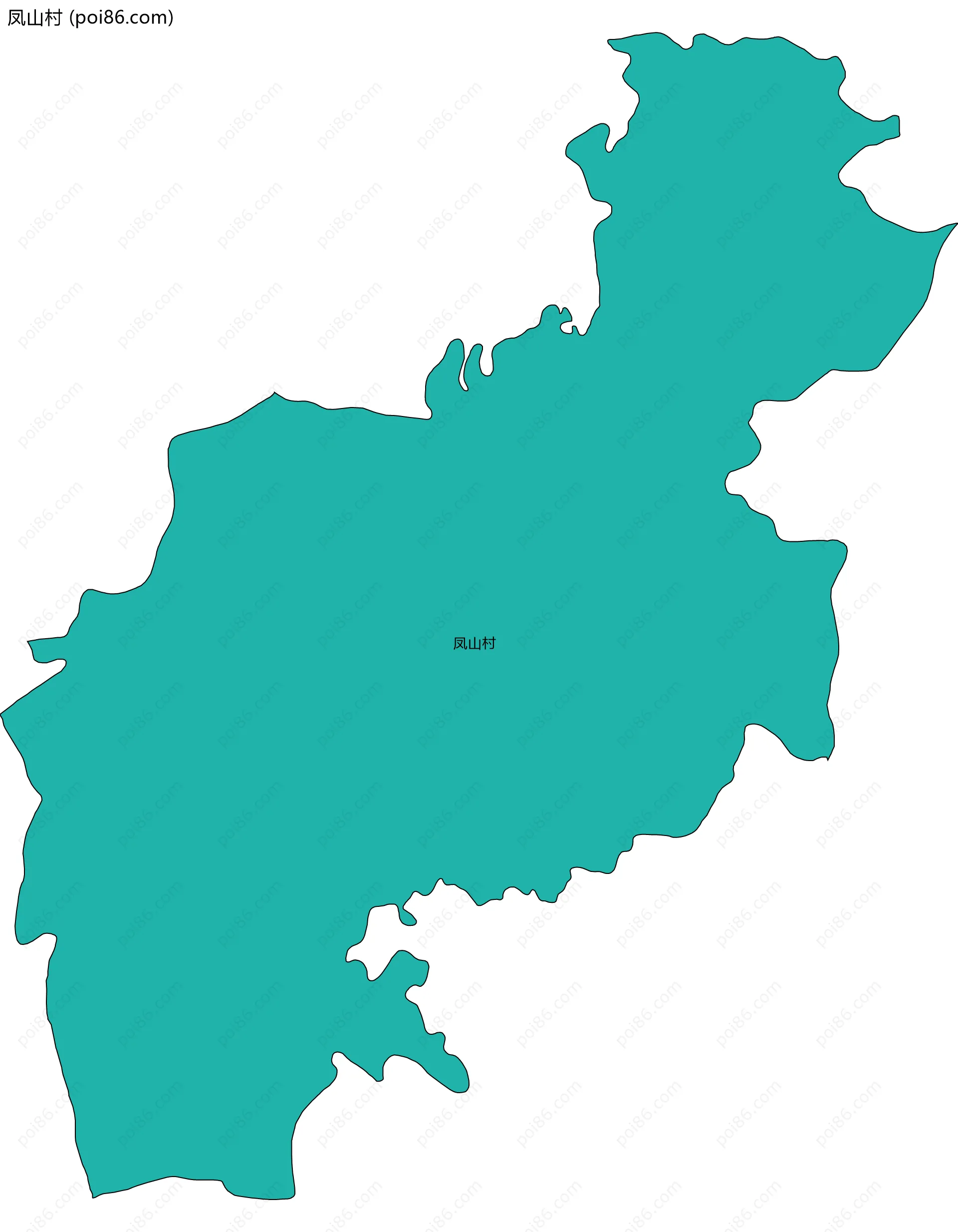 凤山村边界地图