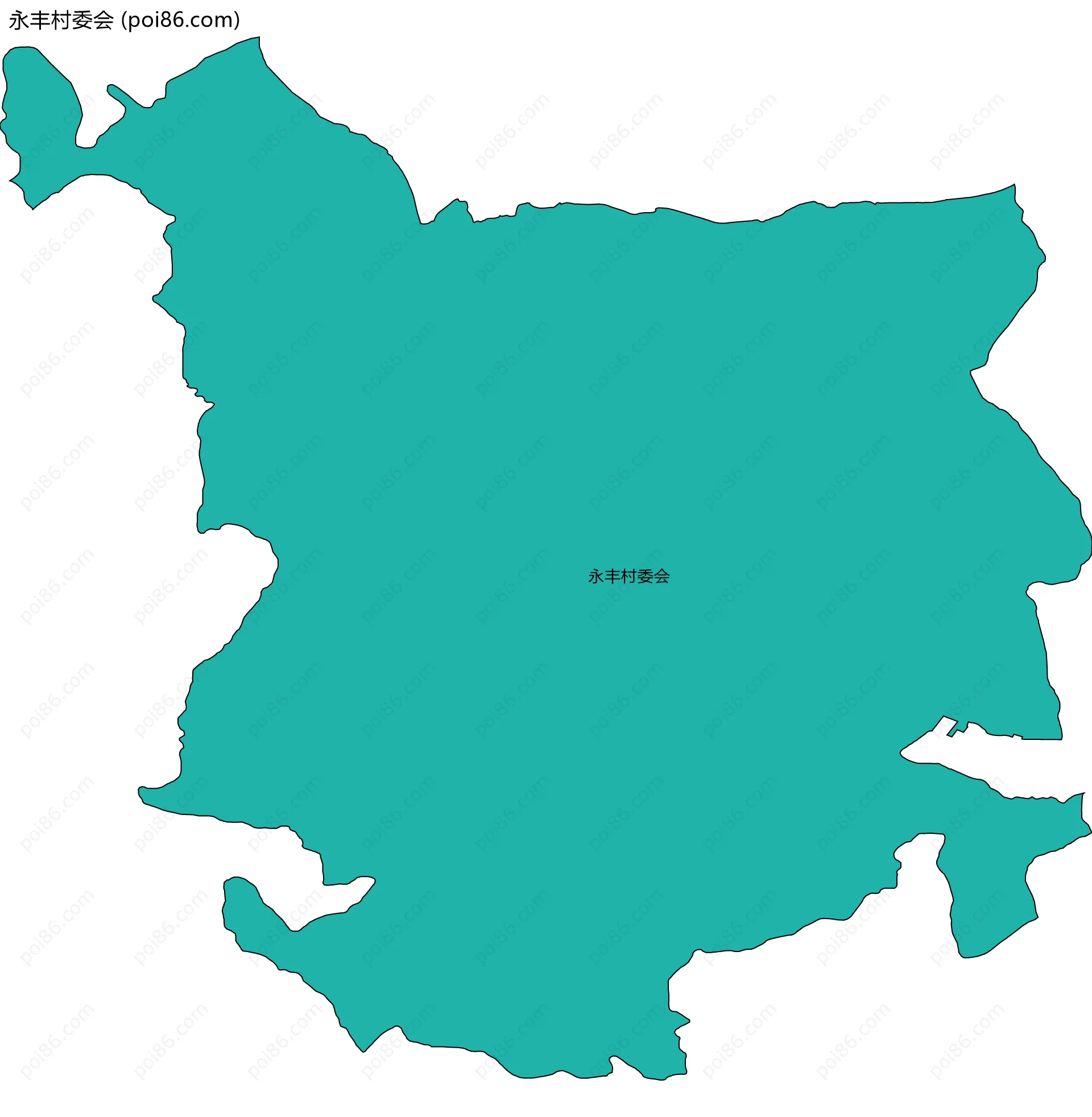 永丰村委会边界地图