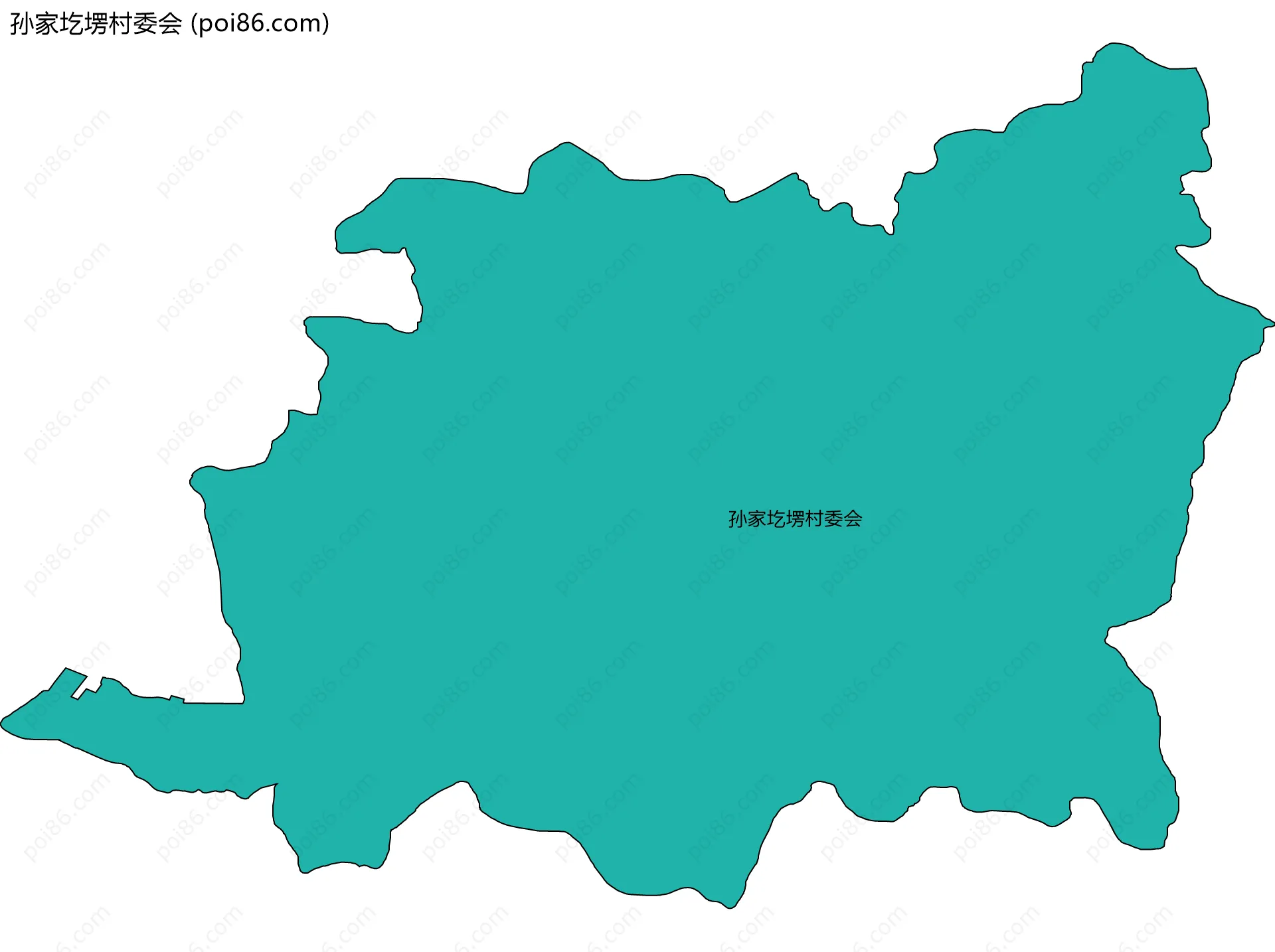 孙家圪塄村委会边界地图