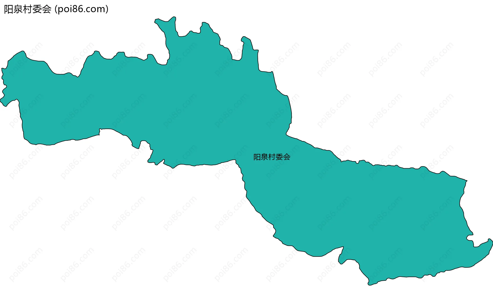 阳泉村委会边界地图