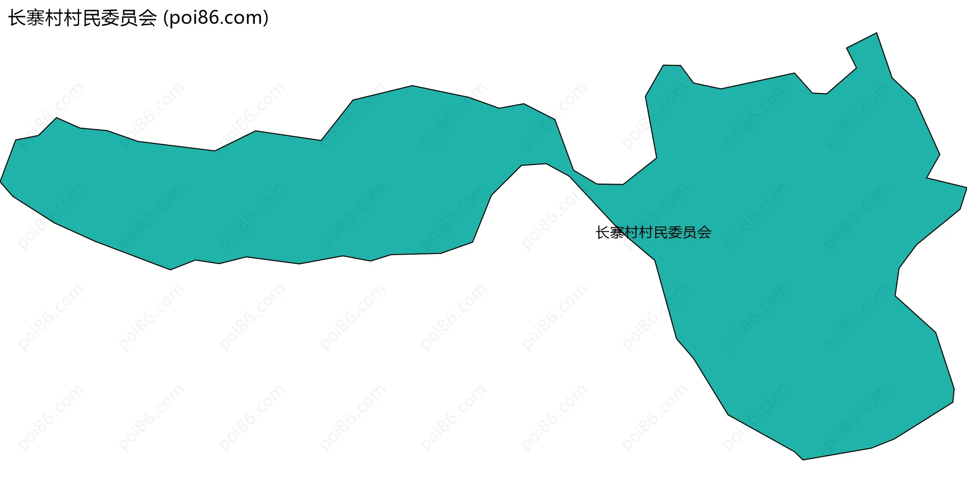 长寨村村民委员会边界地图