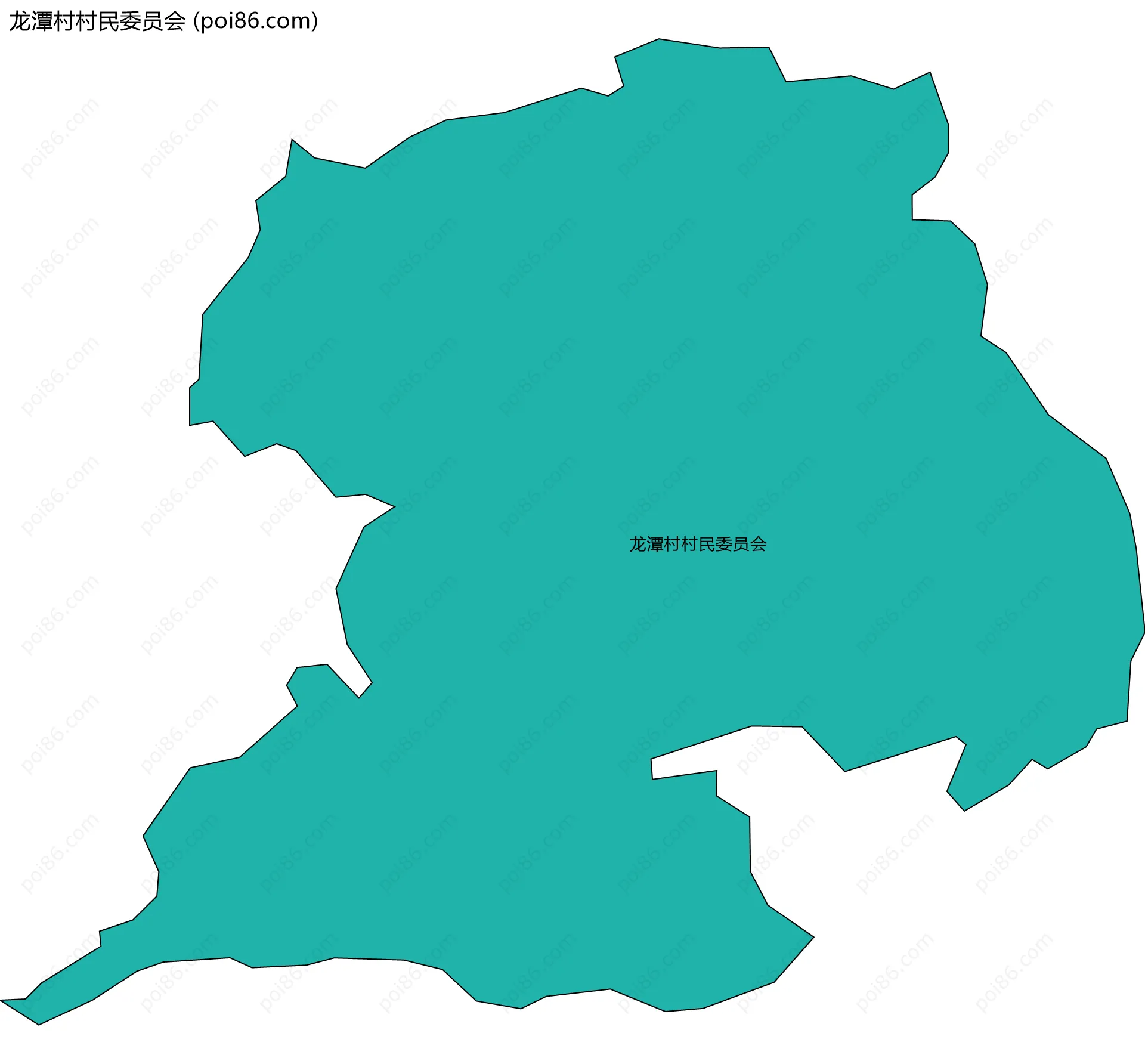 龙潭村村民委员会边界地图