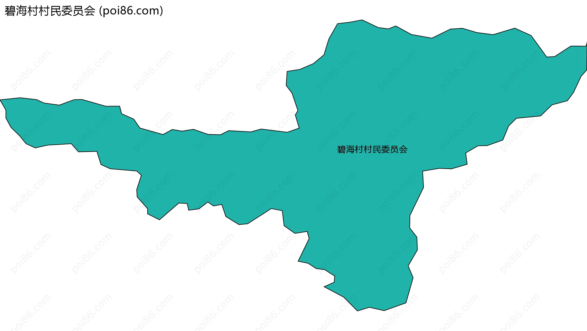 碧海村村民委员会边界地图