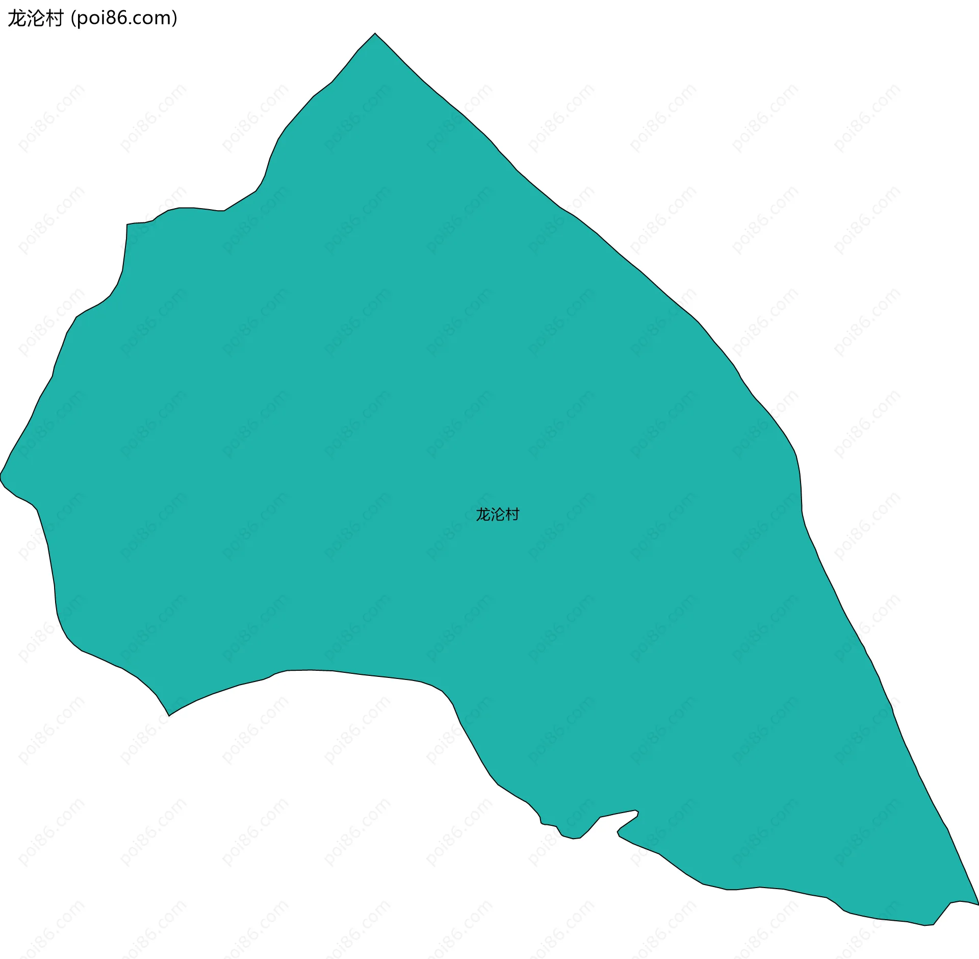 龙沦村边界地图