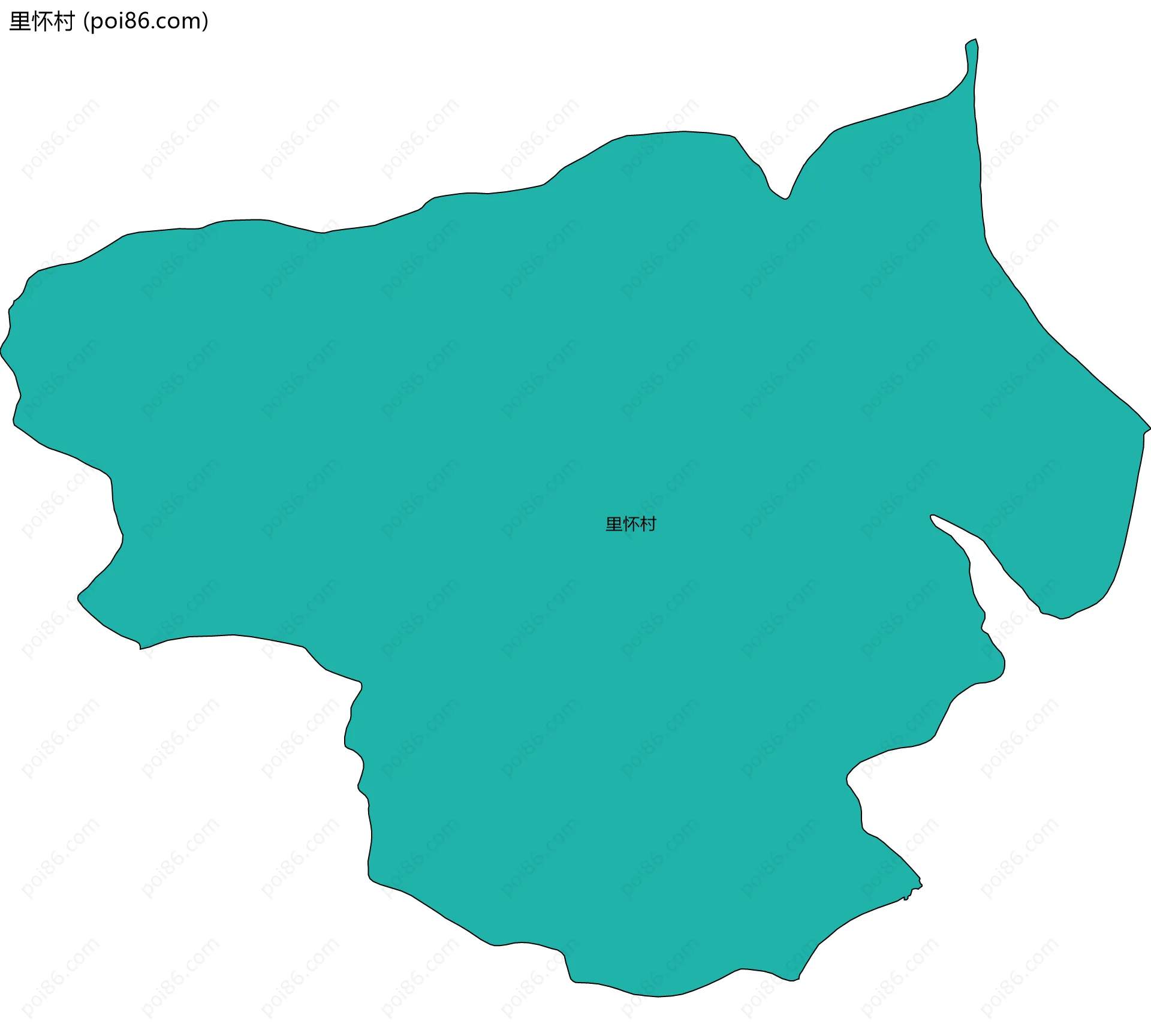 里怀村边界地图