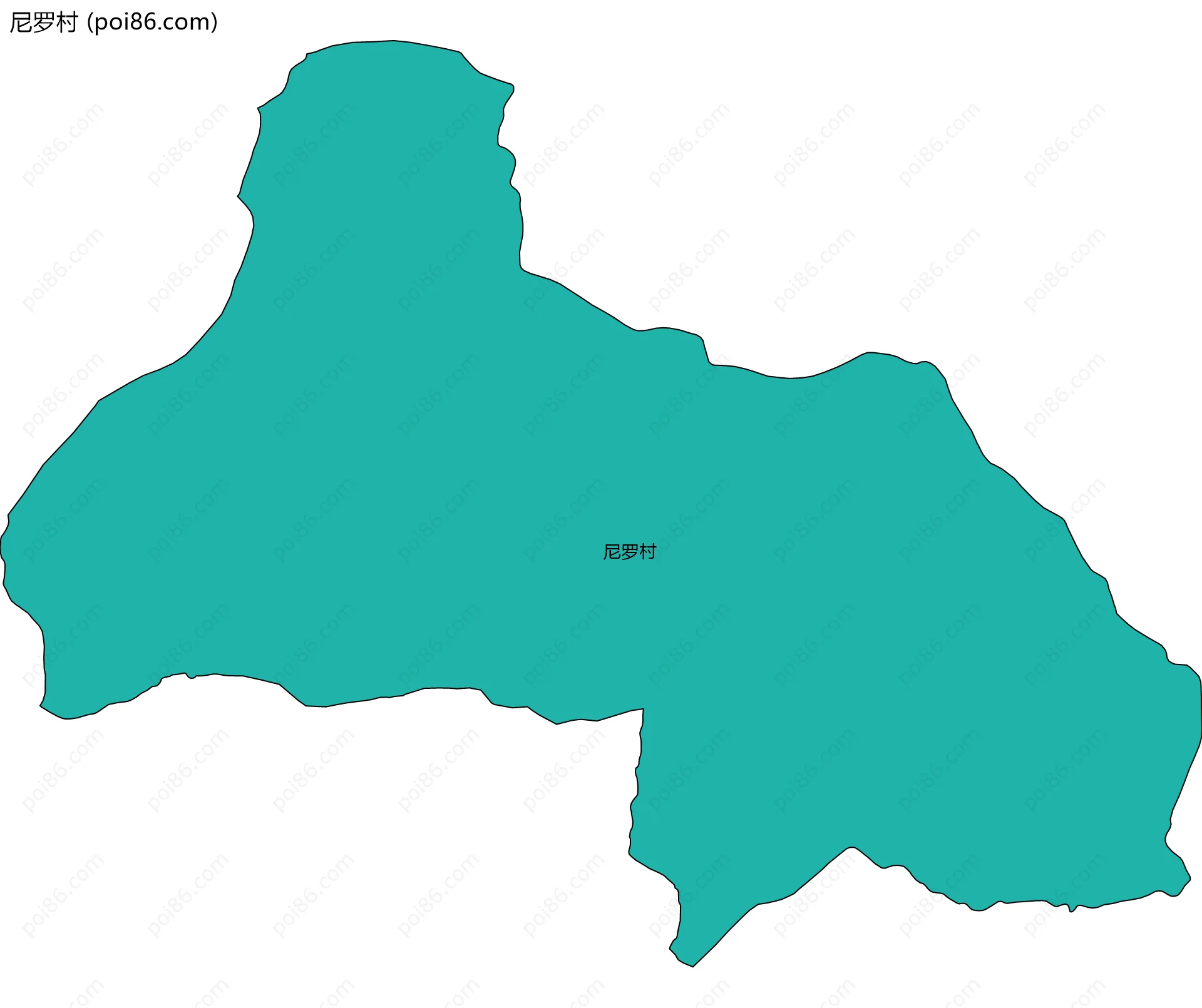 尼罗村边界地图