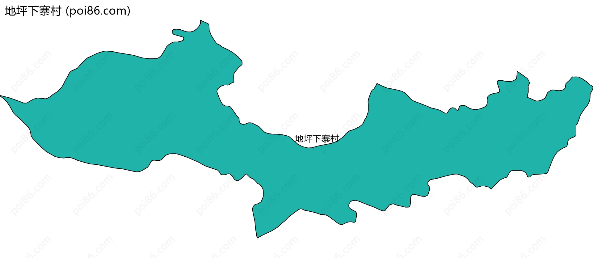 地坪下寨村边界地图