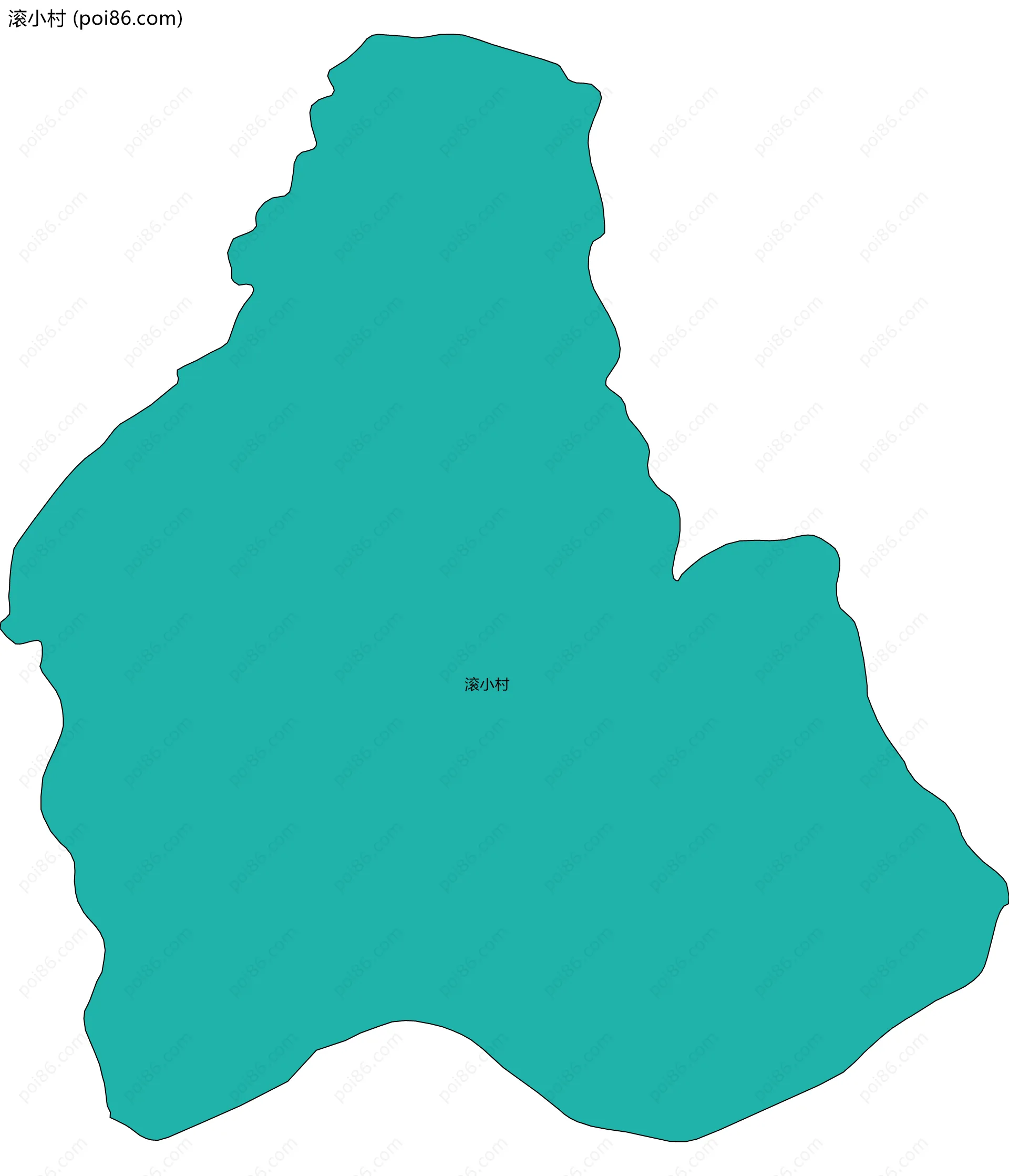 滚小村边界地图