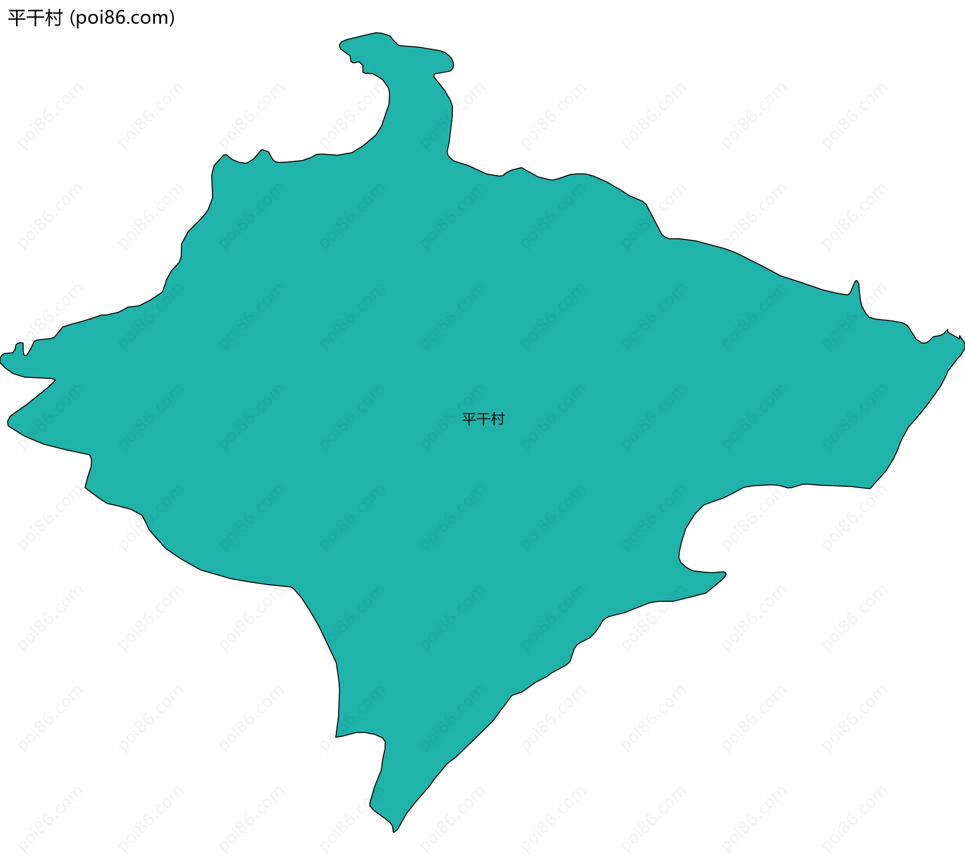 平干村边界地图