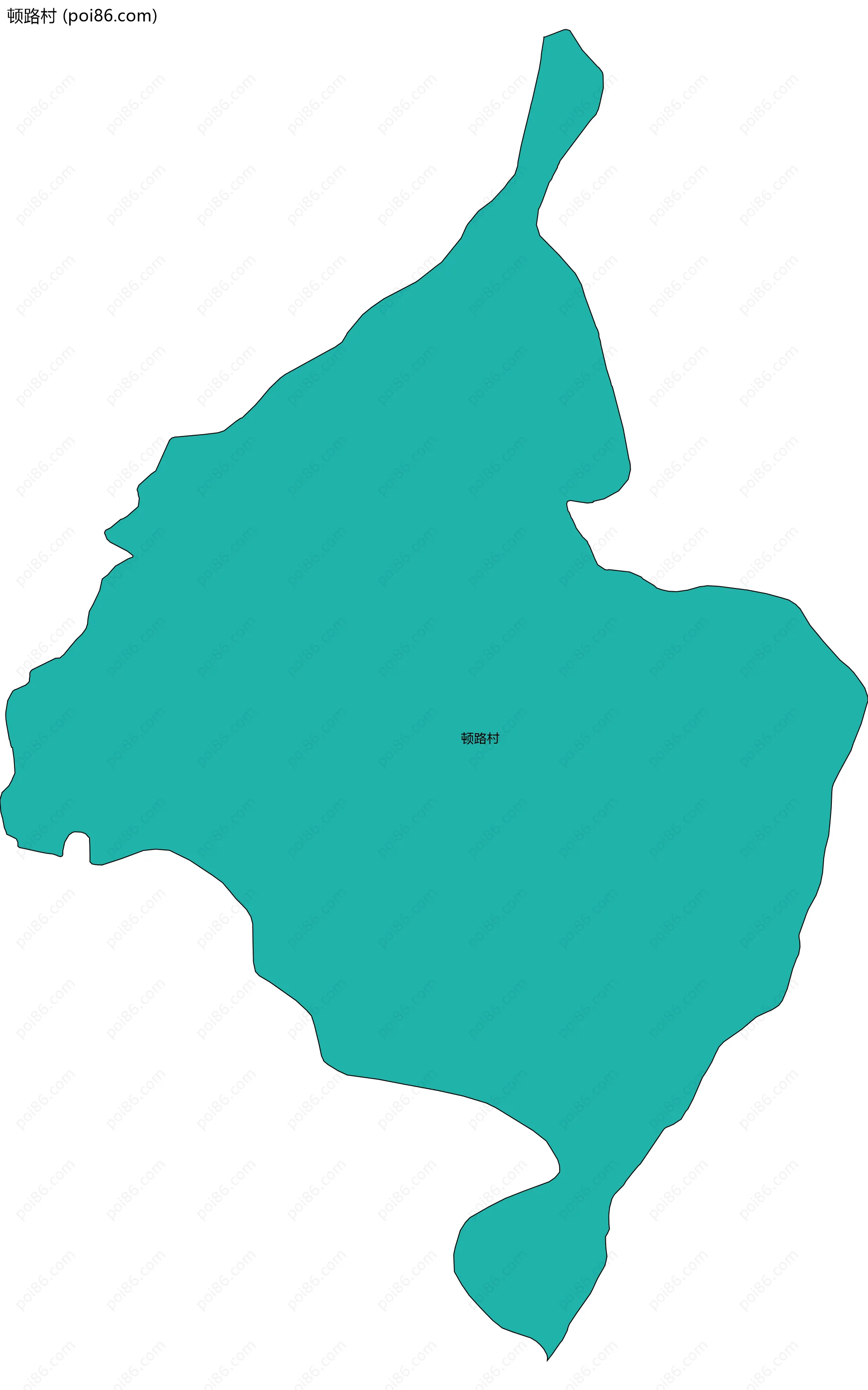 顿路村边界地图