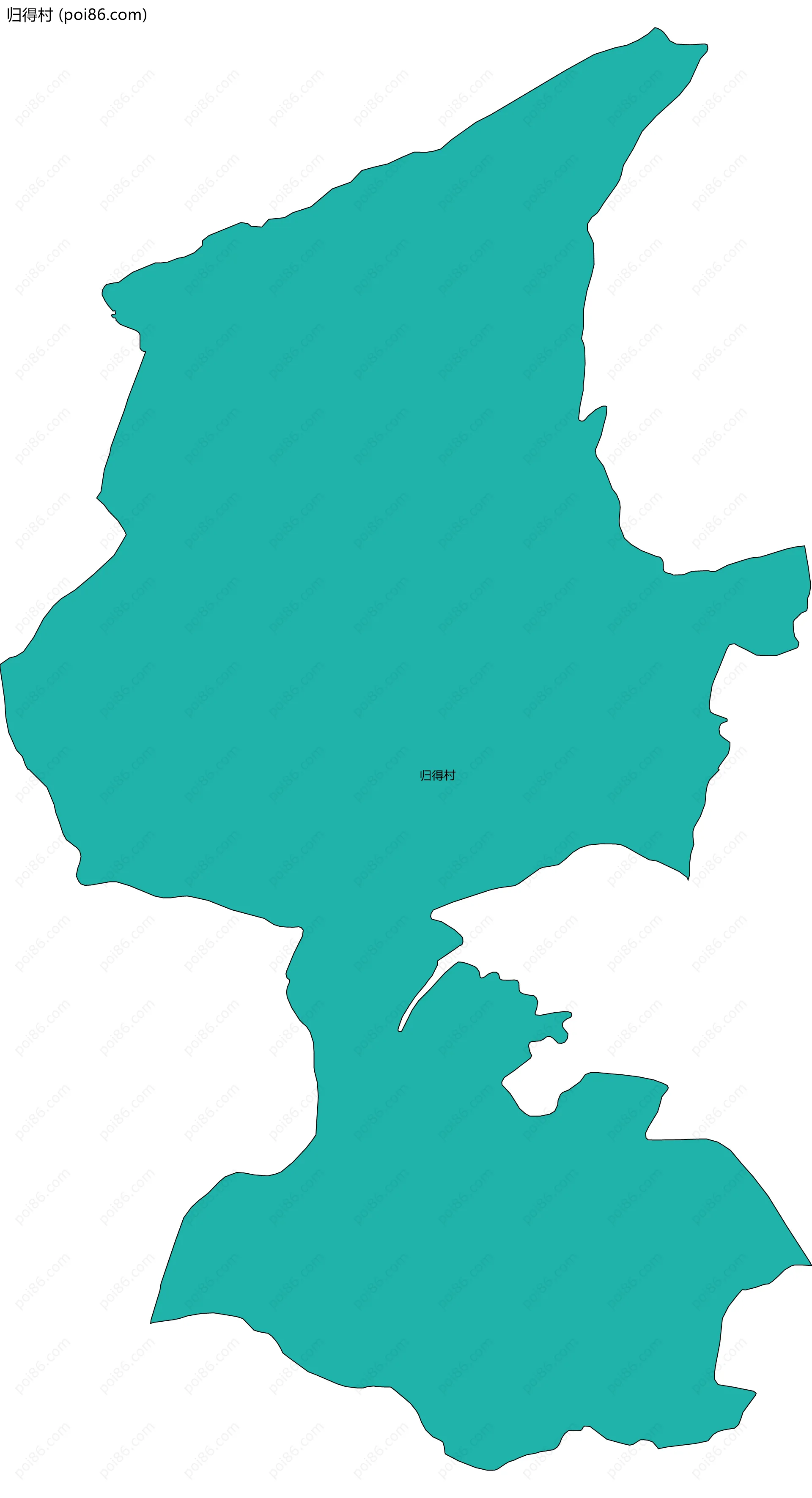 归得村边界地图