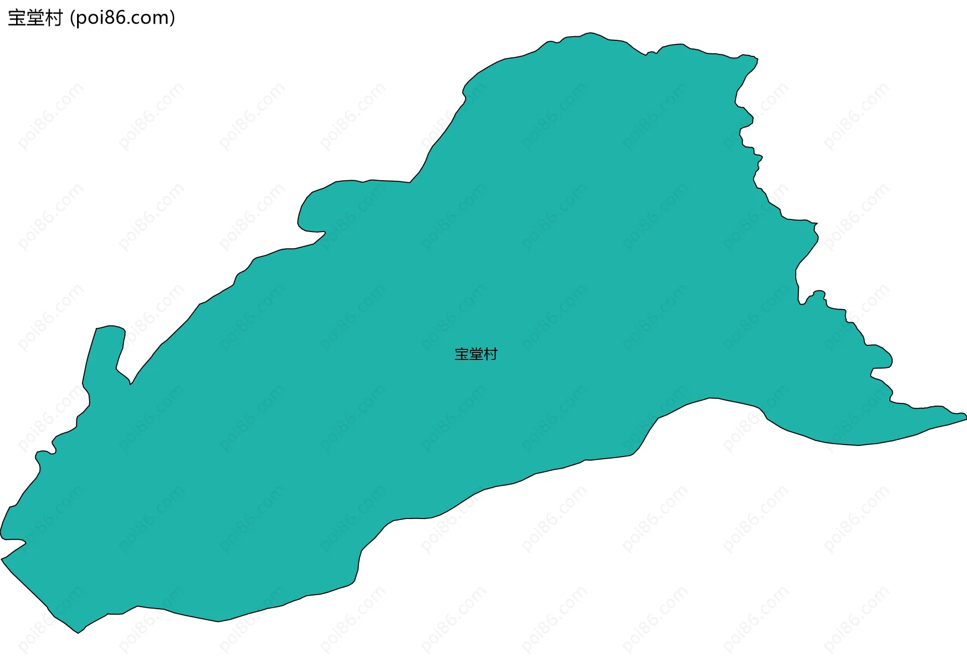 宝堂村边界地图