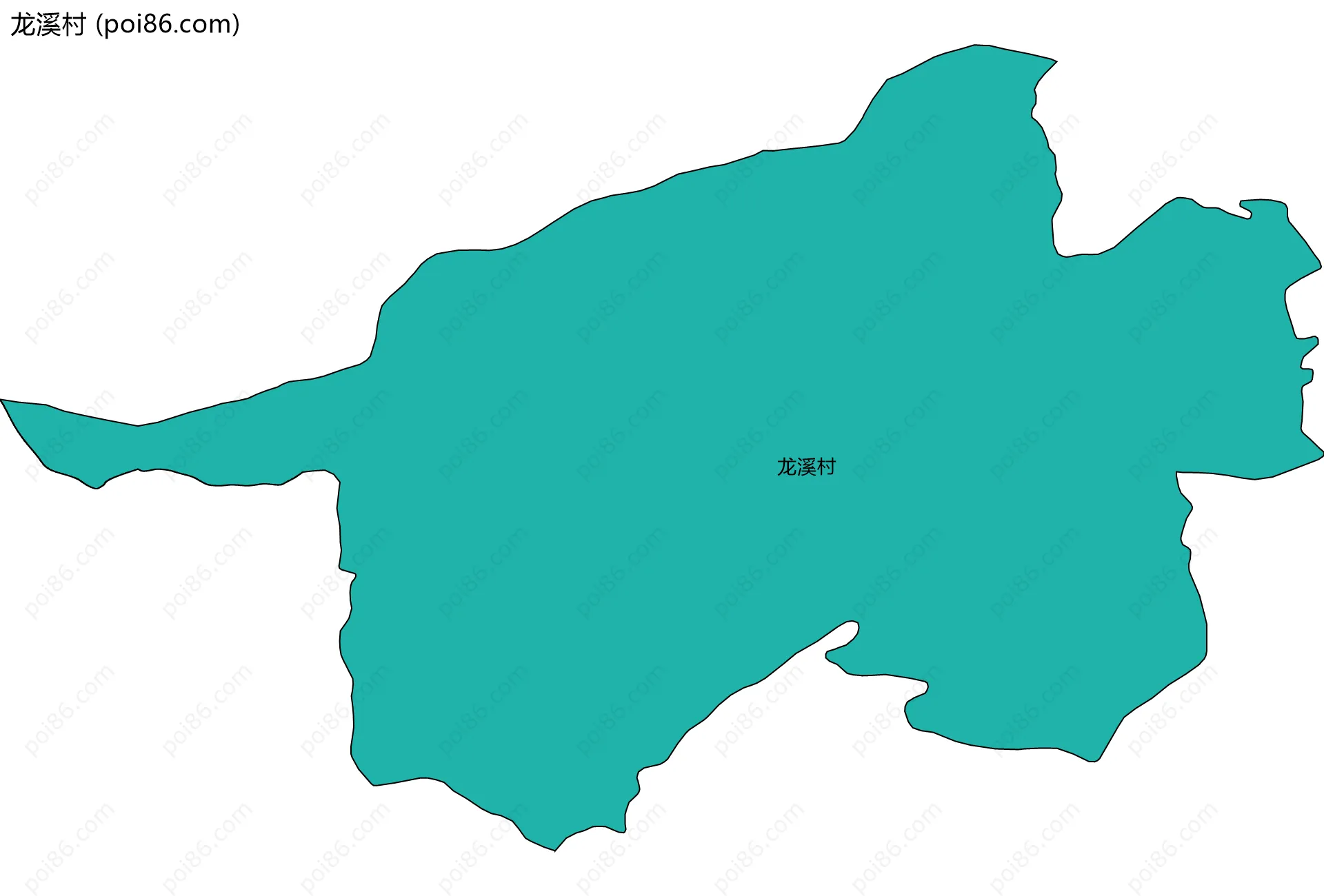 龙溪村边界地图