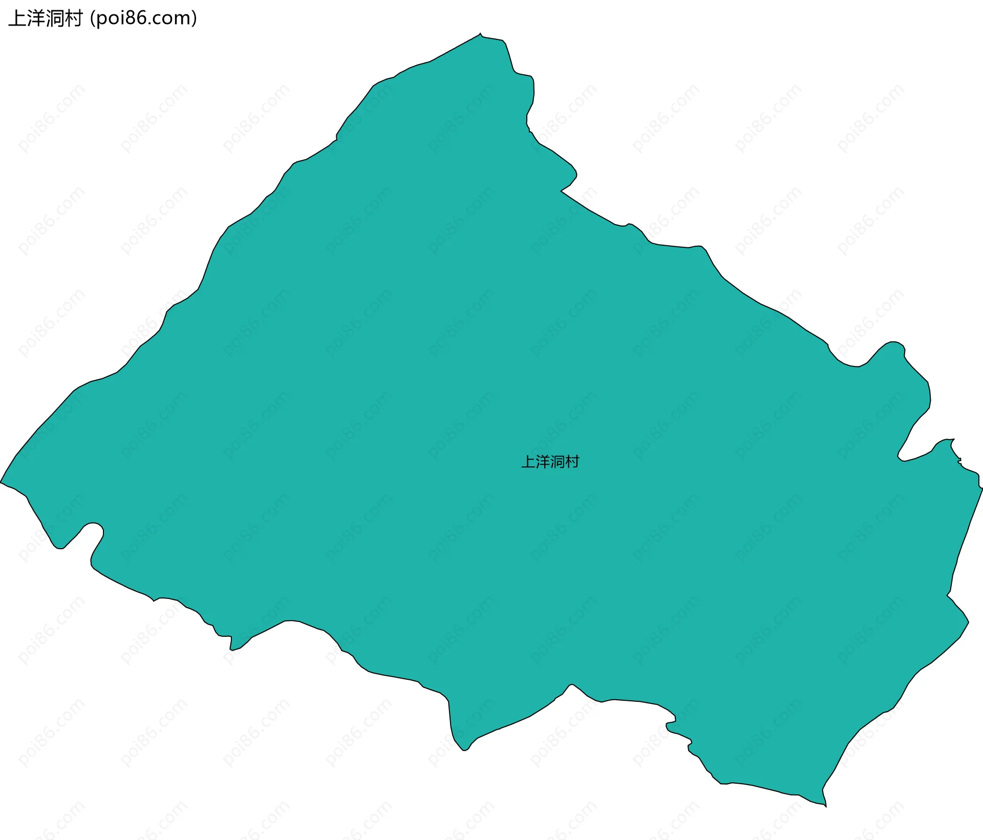 上洋洞村边界地图