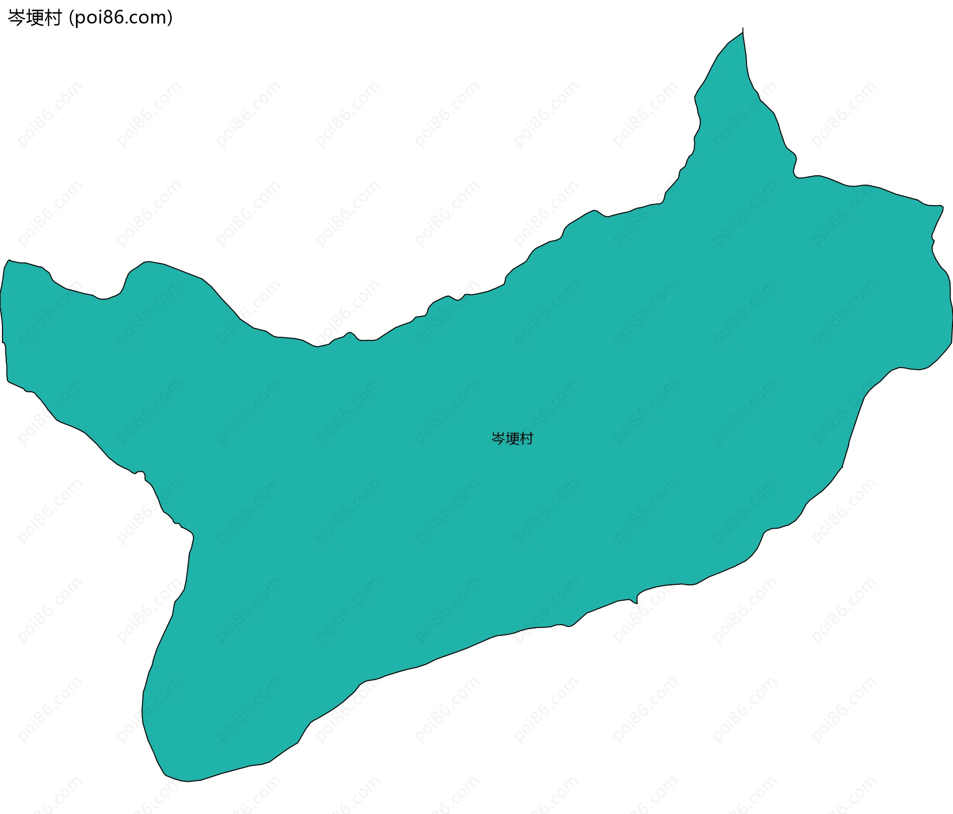 岑埂村边界地图