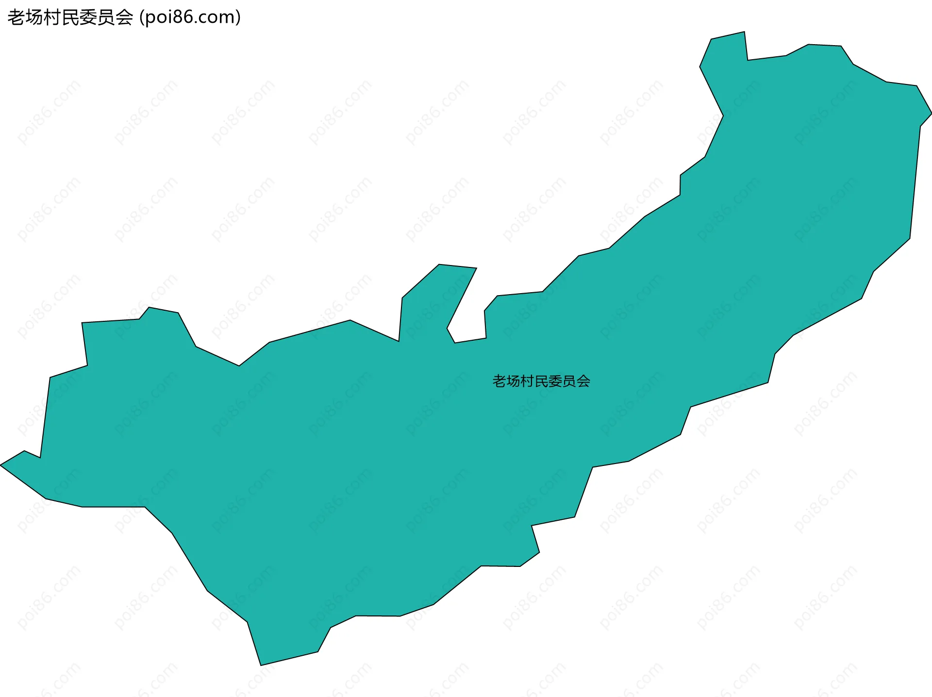 老场村民委员会边界地图