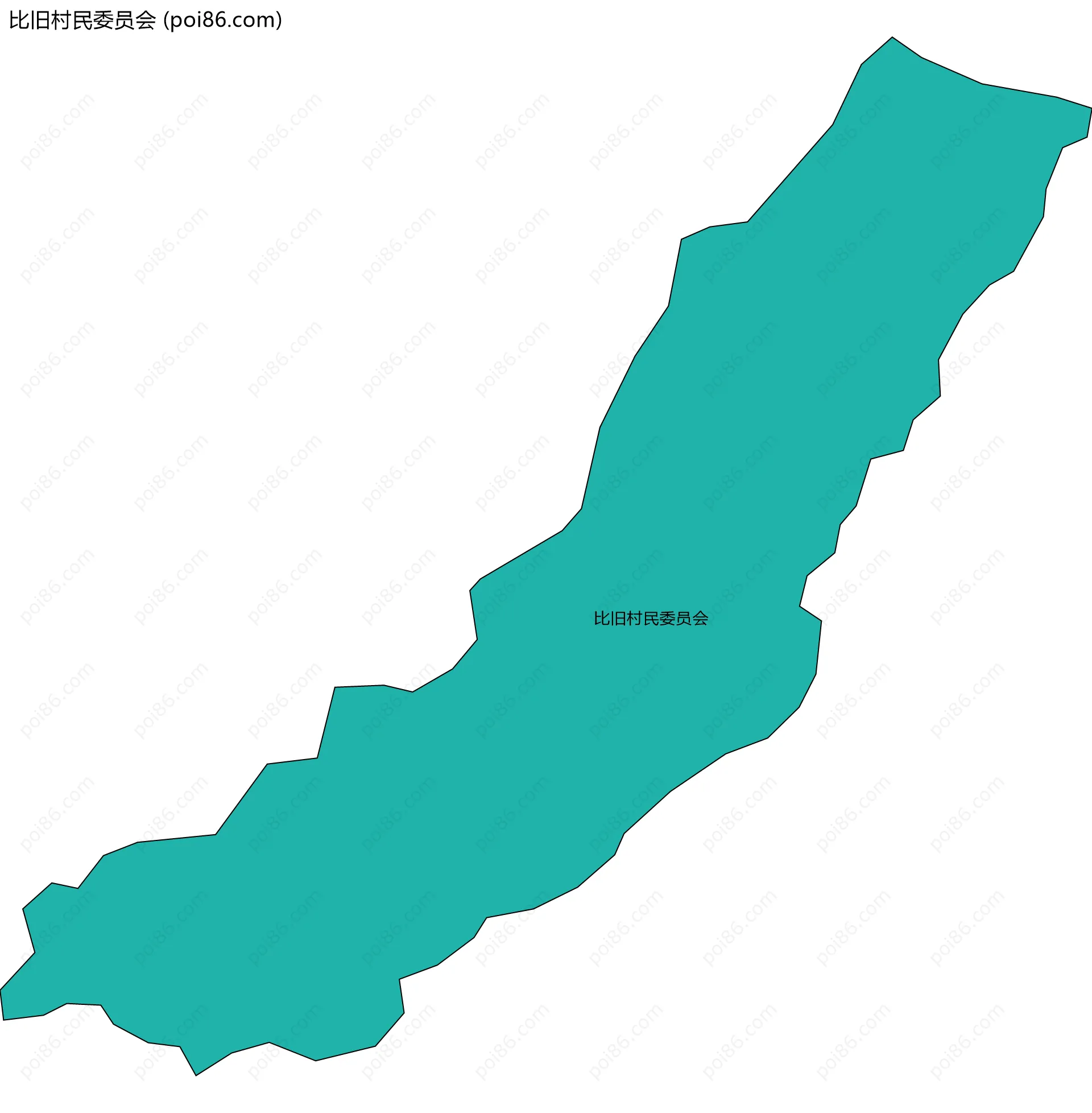 比旧村民委员会边界地图