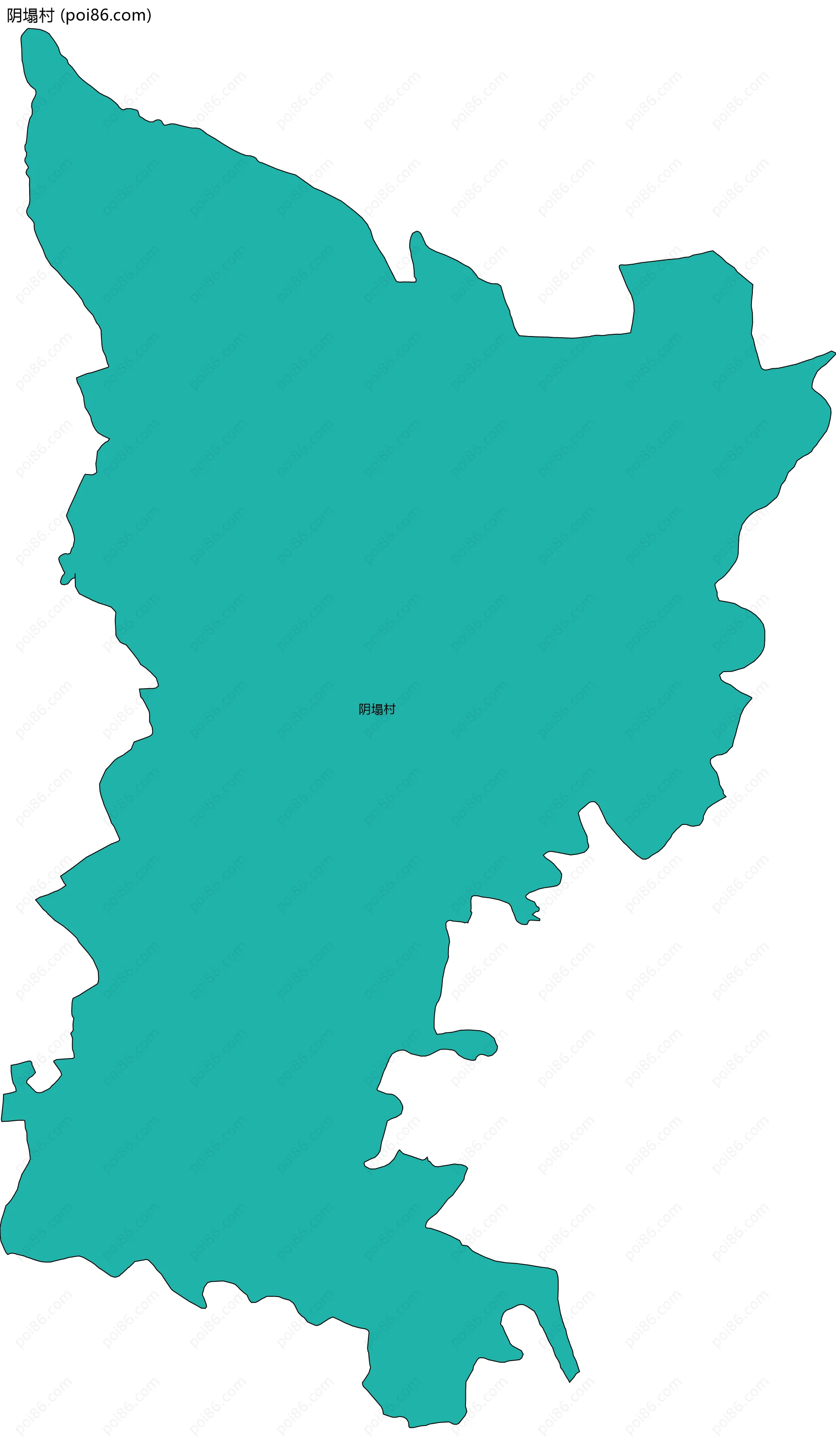 阴塌村边界地图