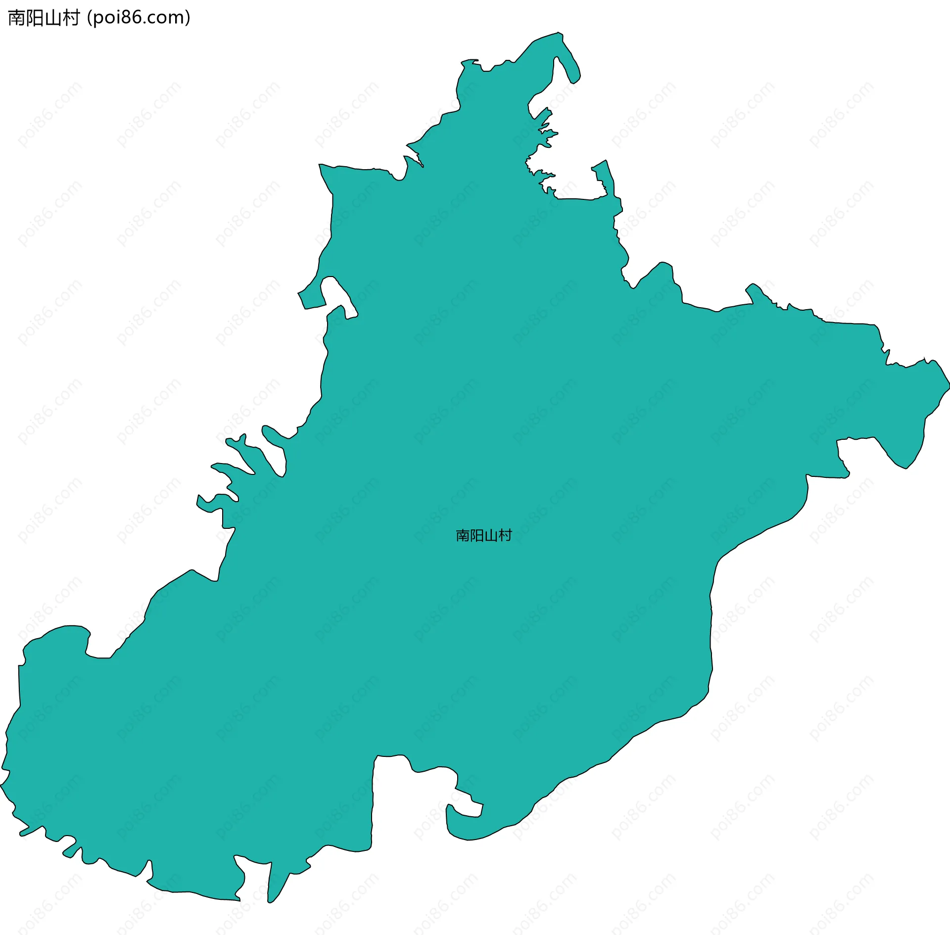 南阳山村边界地图