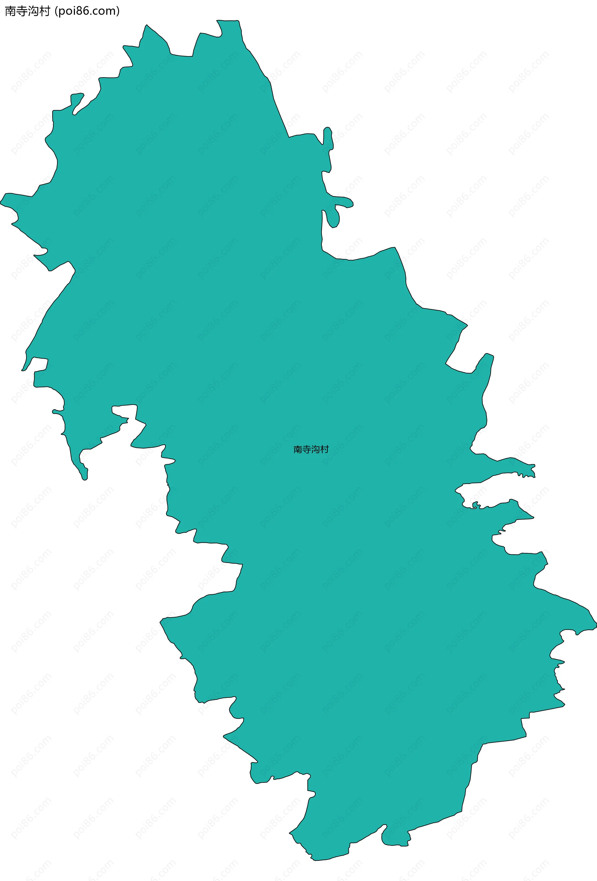 南寺沟村边界地图