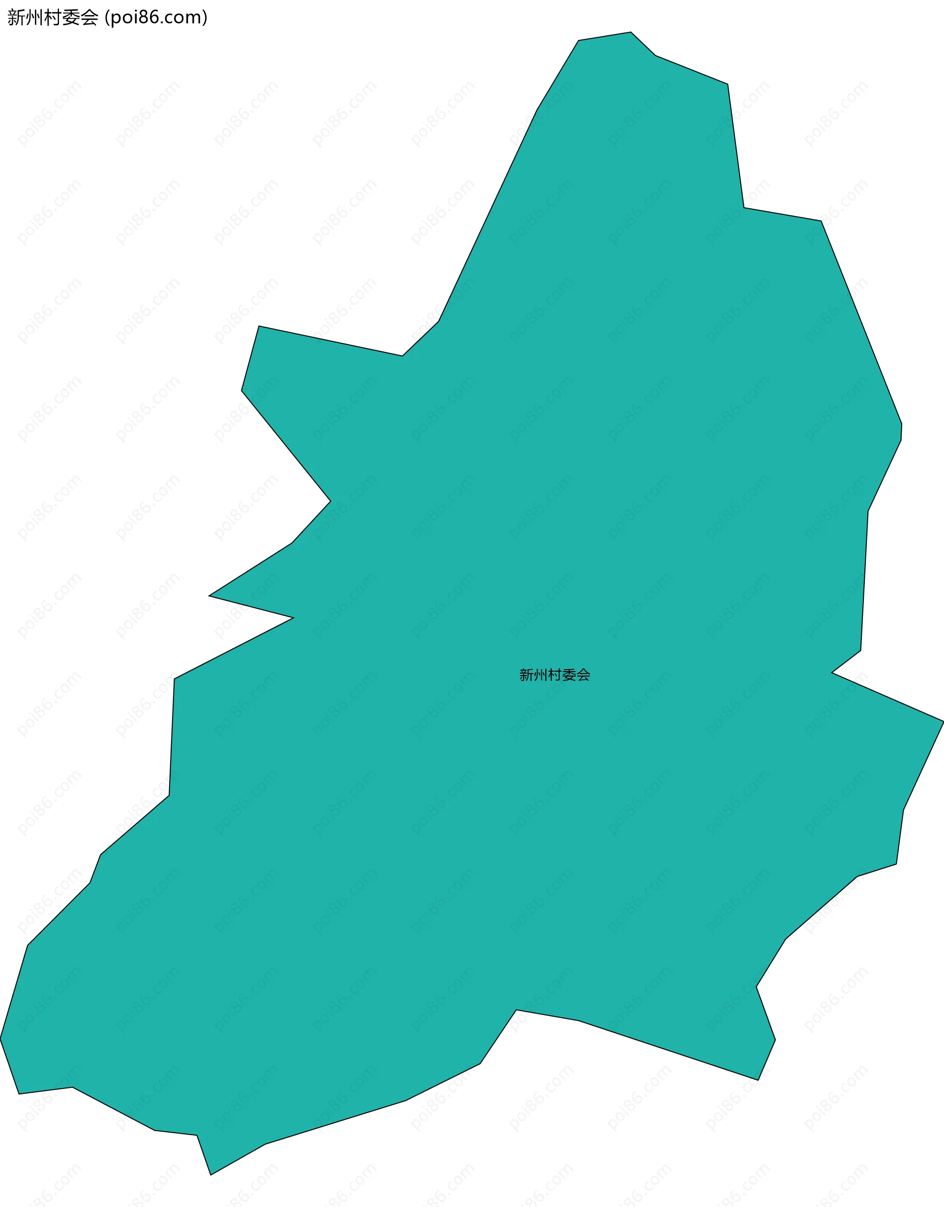 新州村委会边界地图