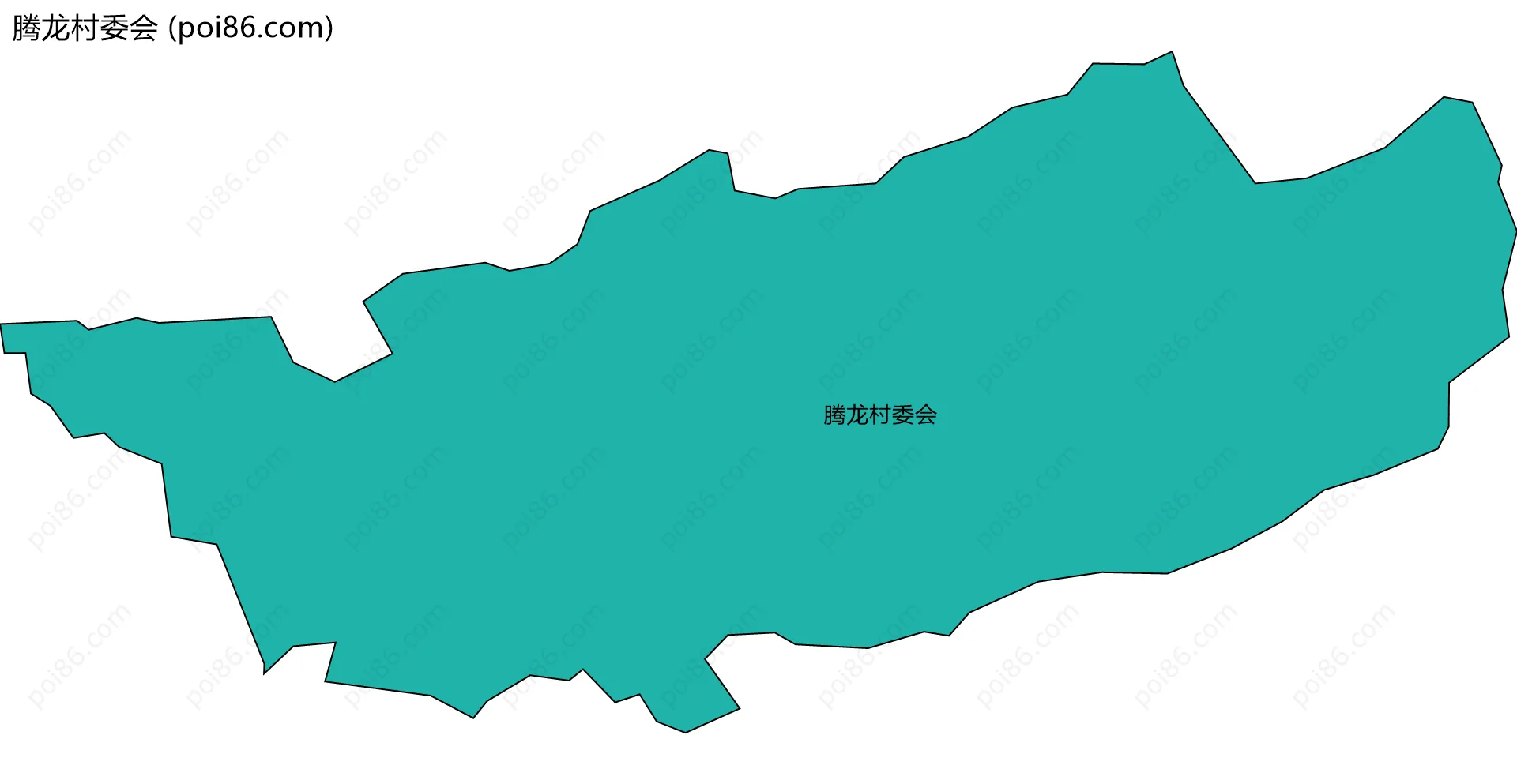 腾龙村委会边界地图