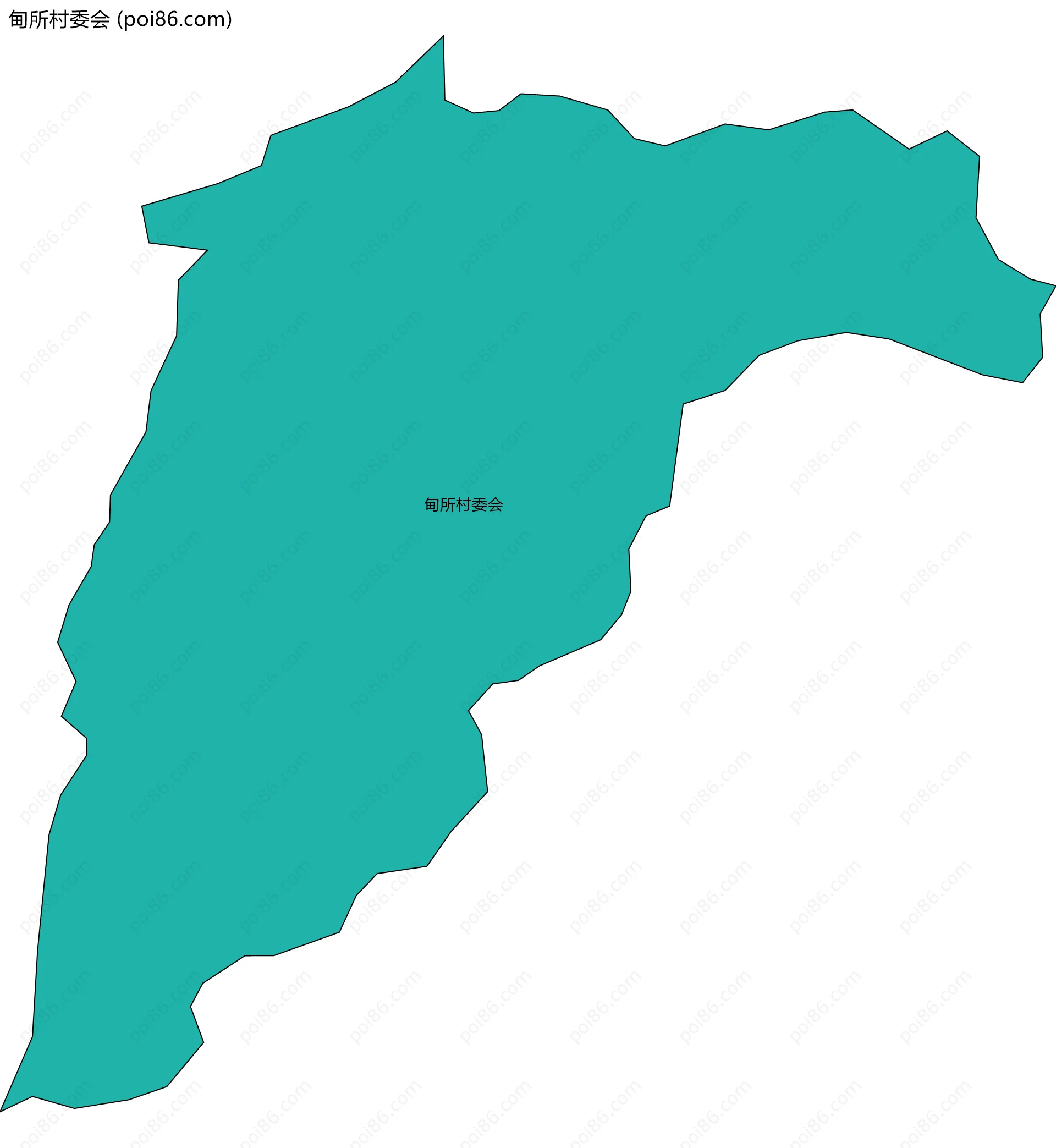 甸所村委会边界地图