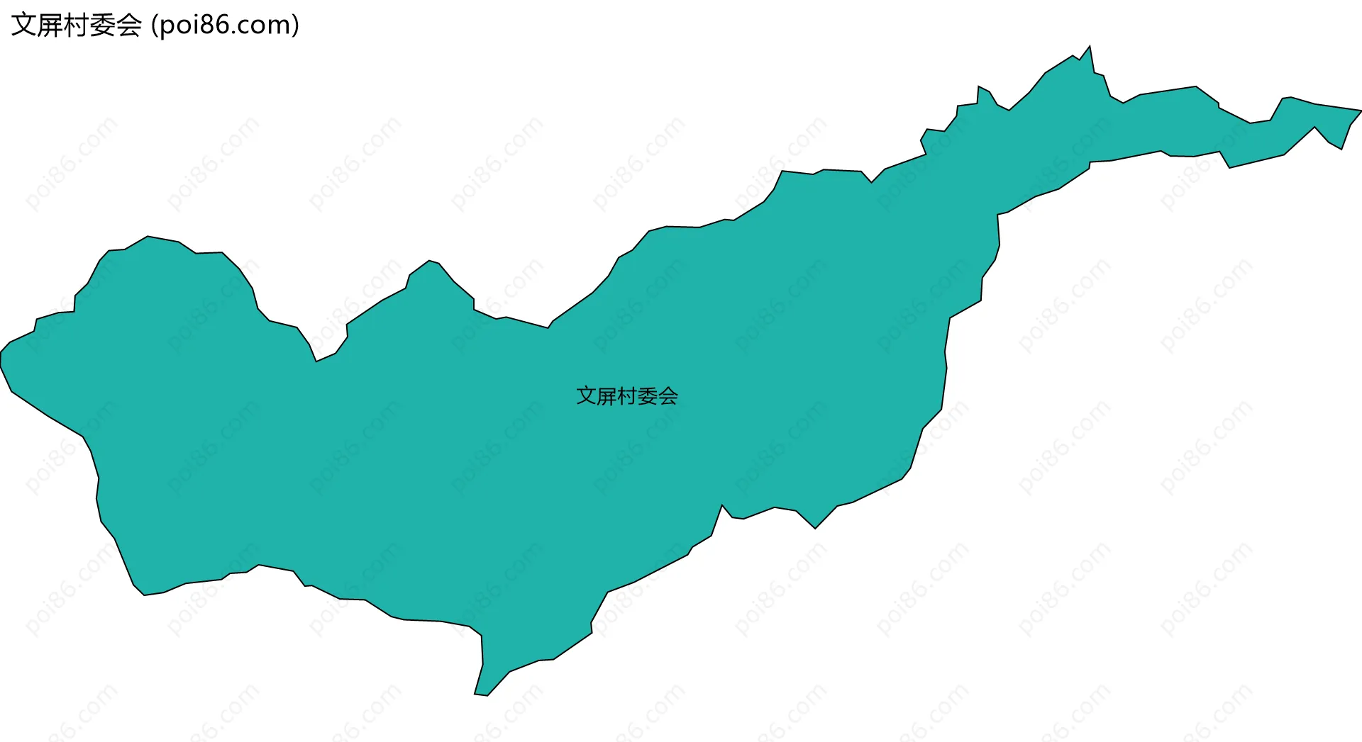 文屏村委会边界地图