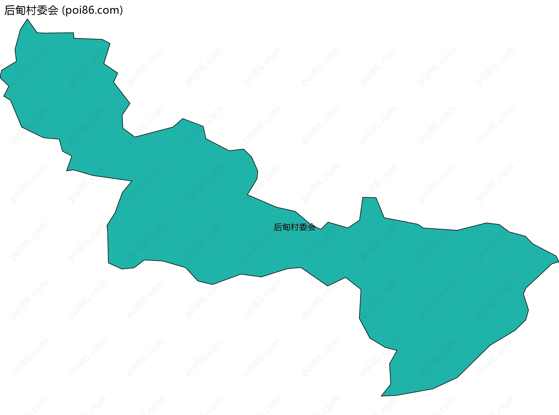 后甸村委会边界地图