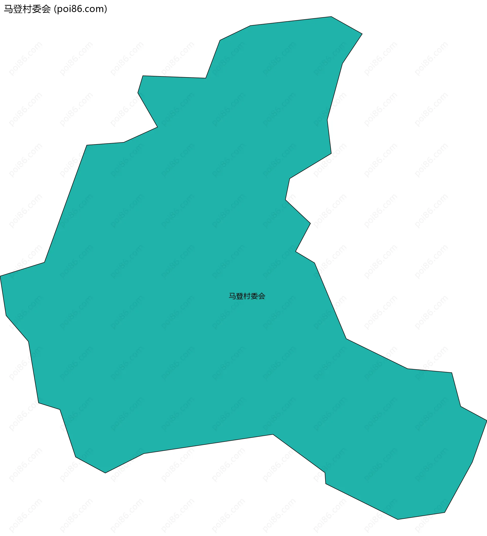 马登村委会边界地图