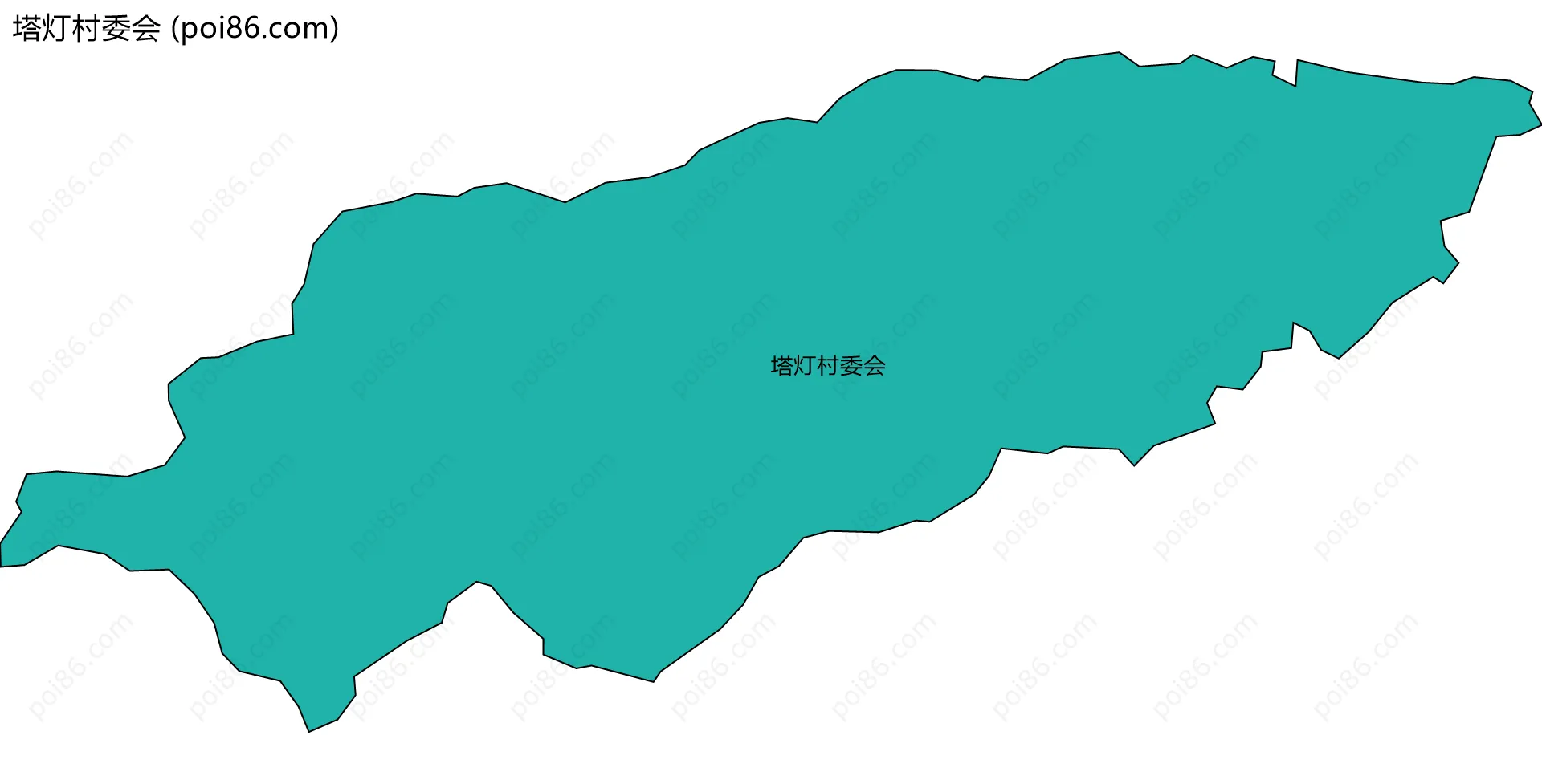 塔灯村委会边界地图