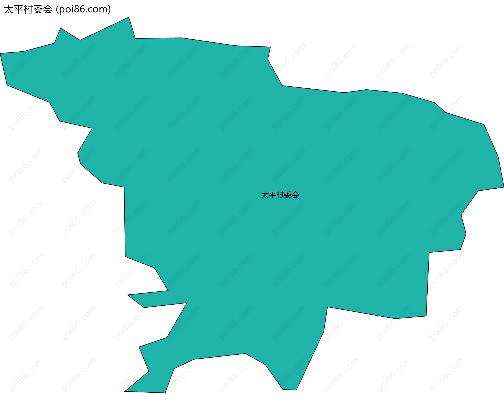 太平村委会边界地图