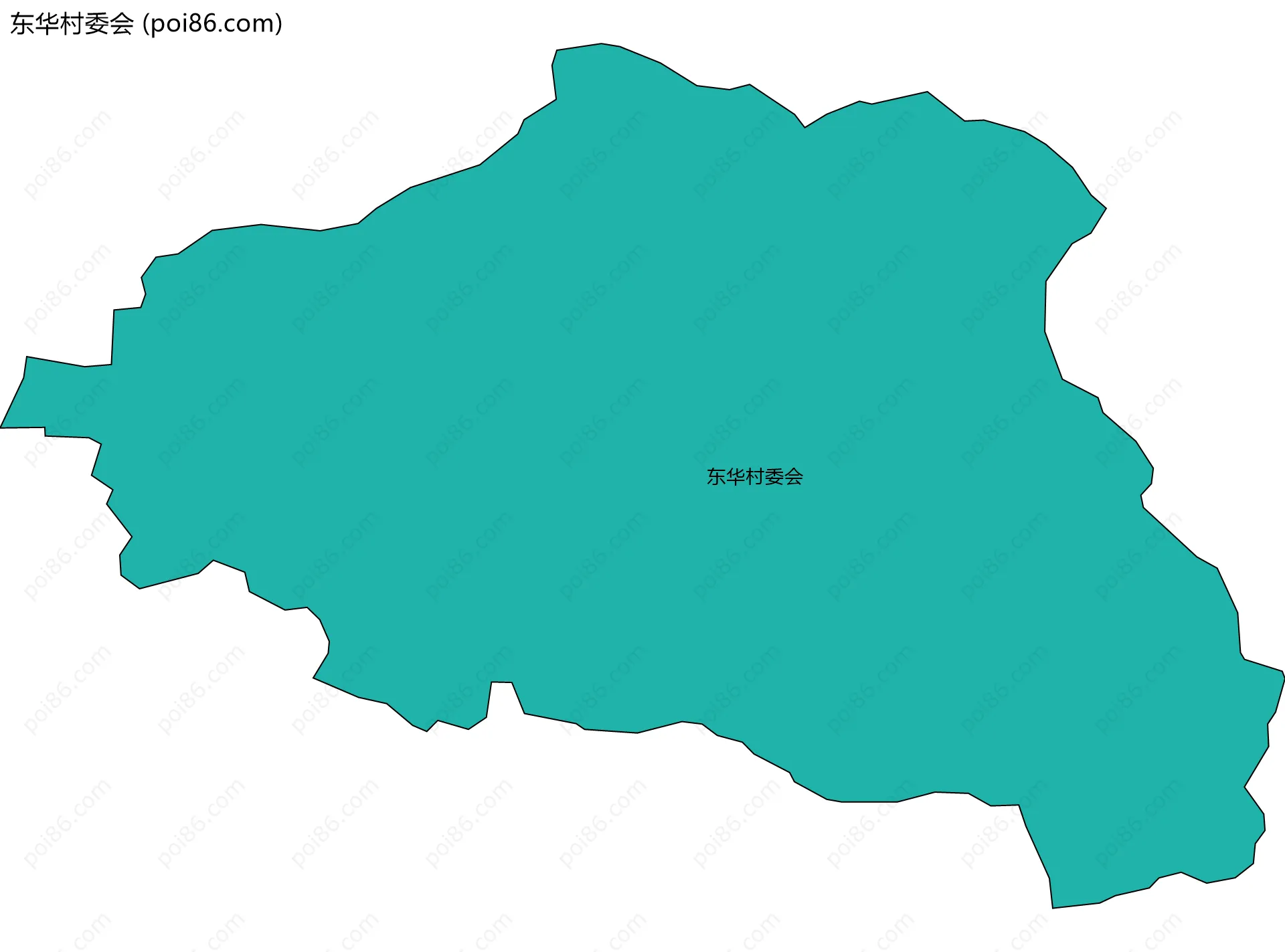 东华村委会边界地图
