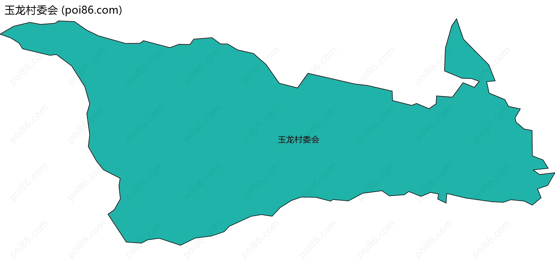 玉龙村委会边界地图