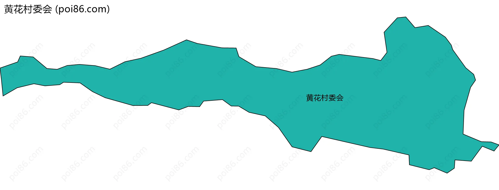 黄花村委会边界地图