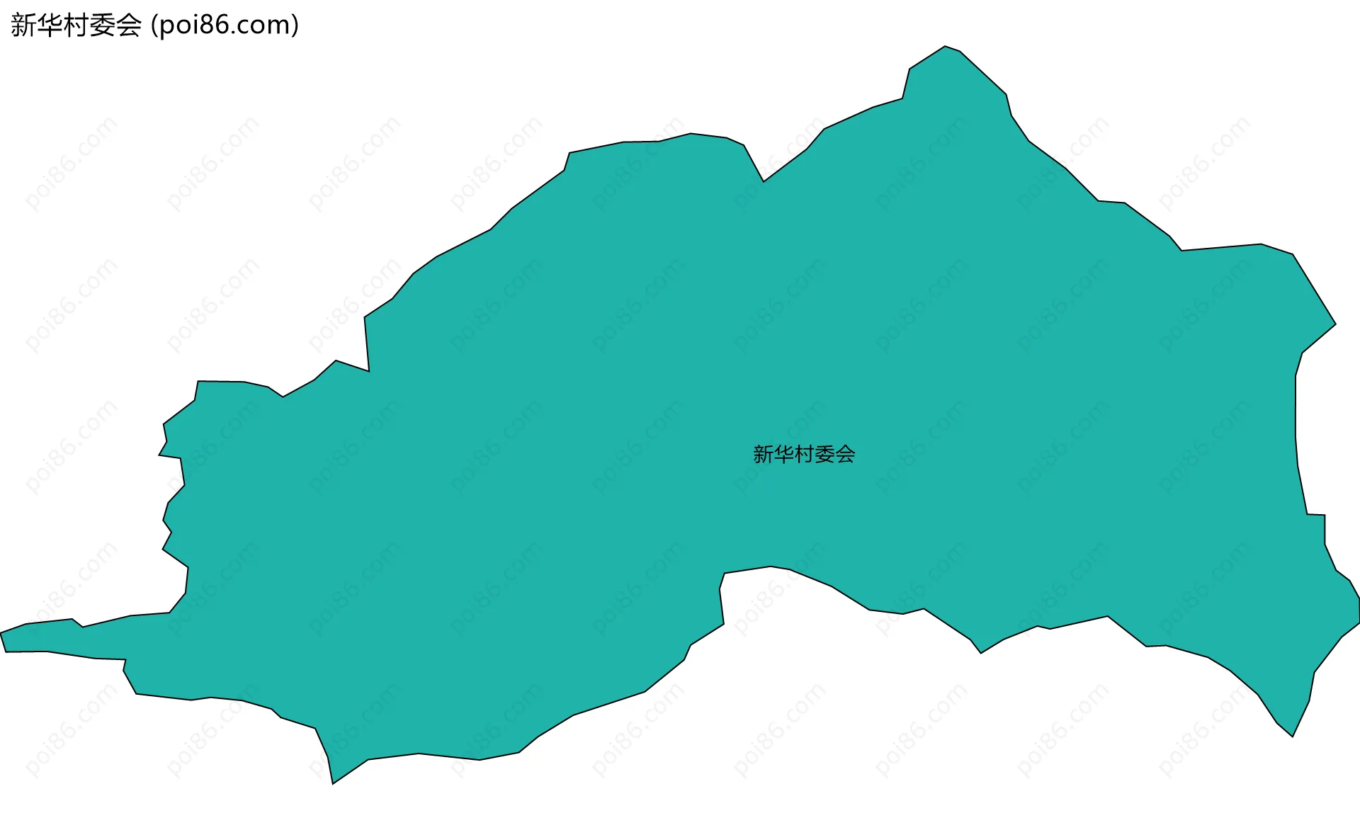 新华村委会边界地图