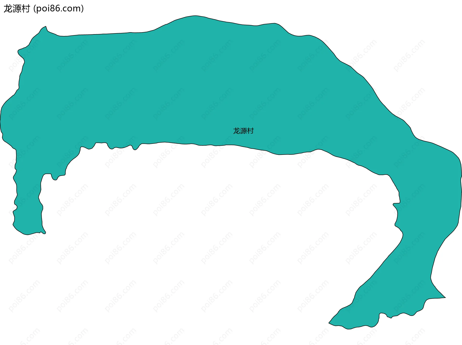 龙源村边界地图