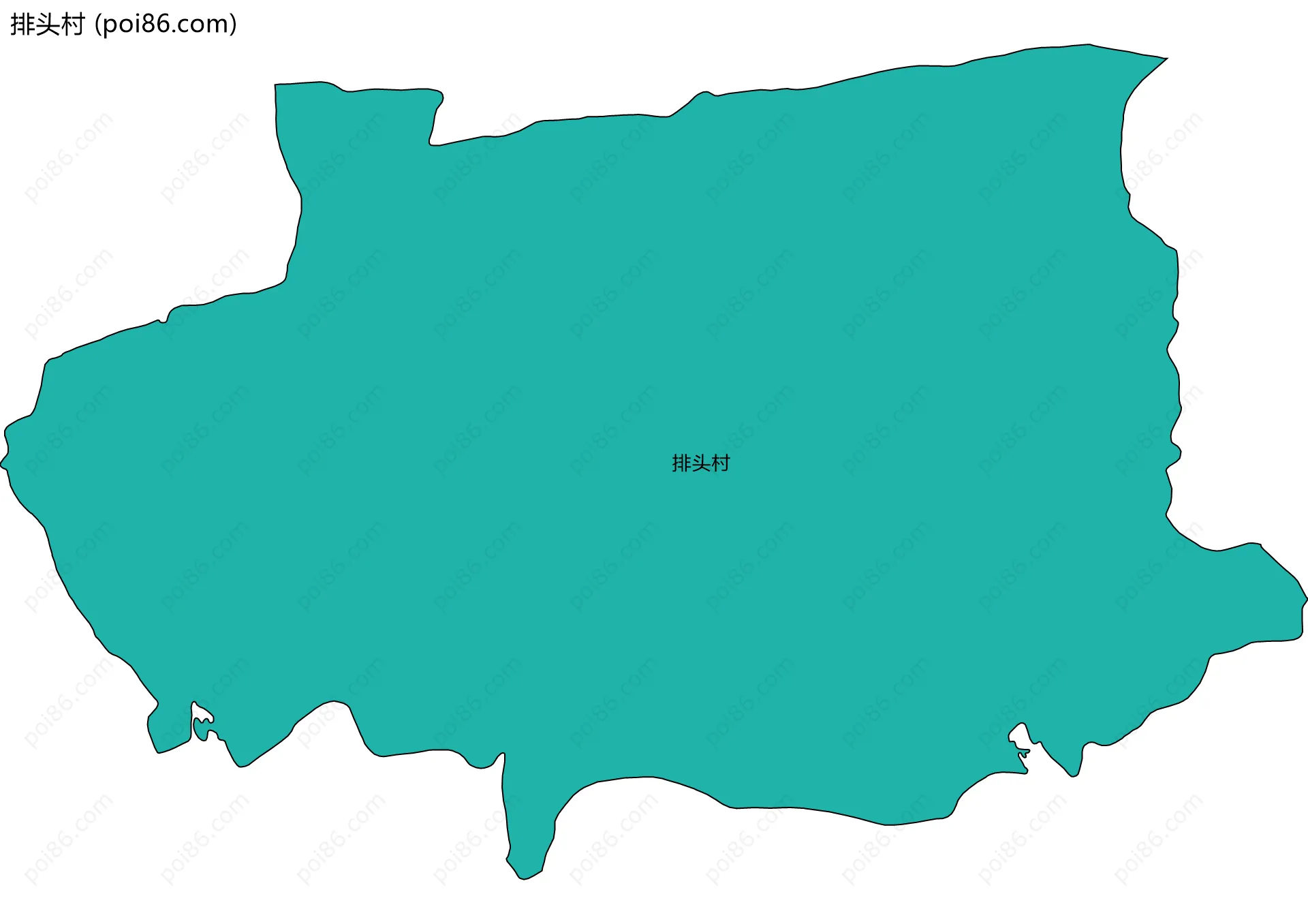 排头村边界地图