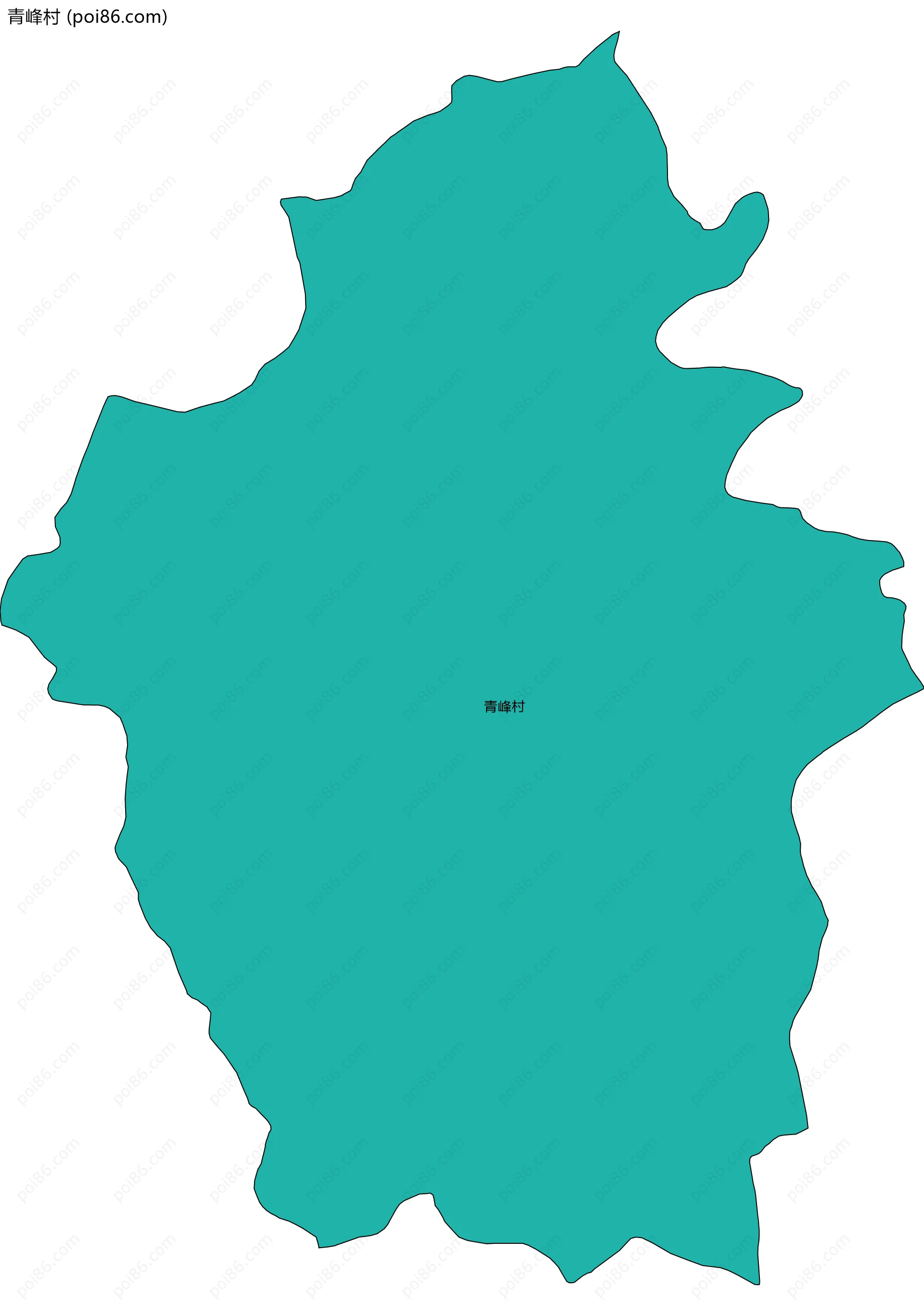 青峰村边界地图