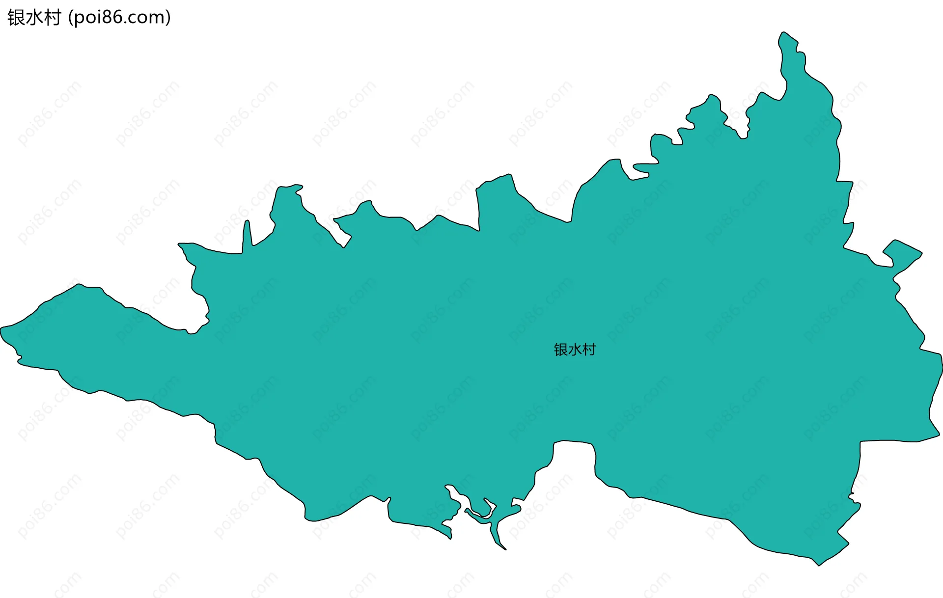 银水村边界地图