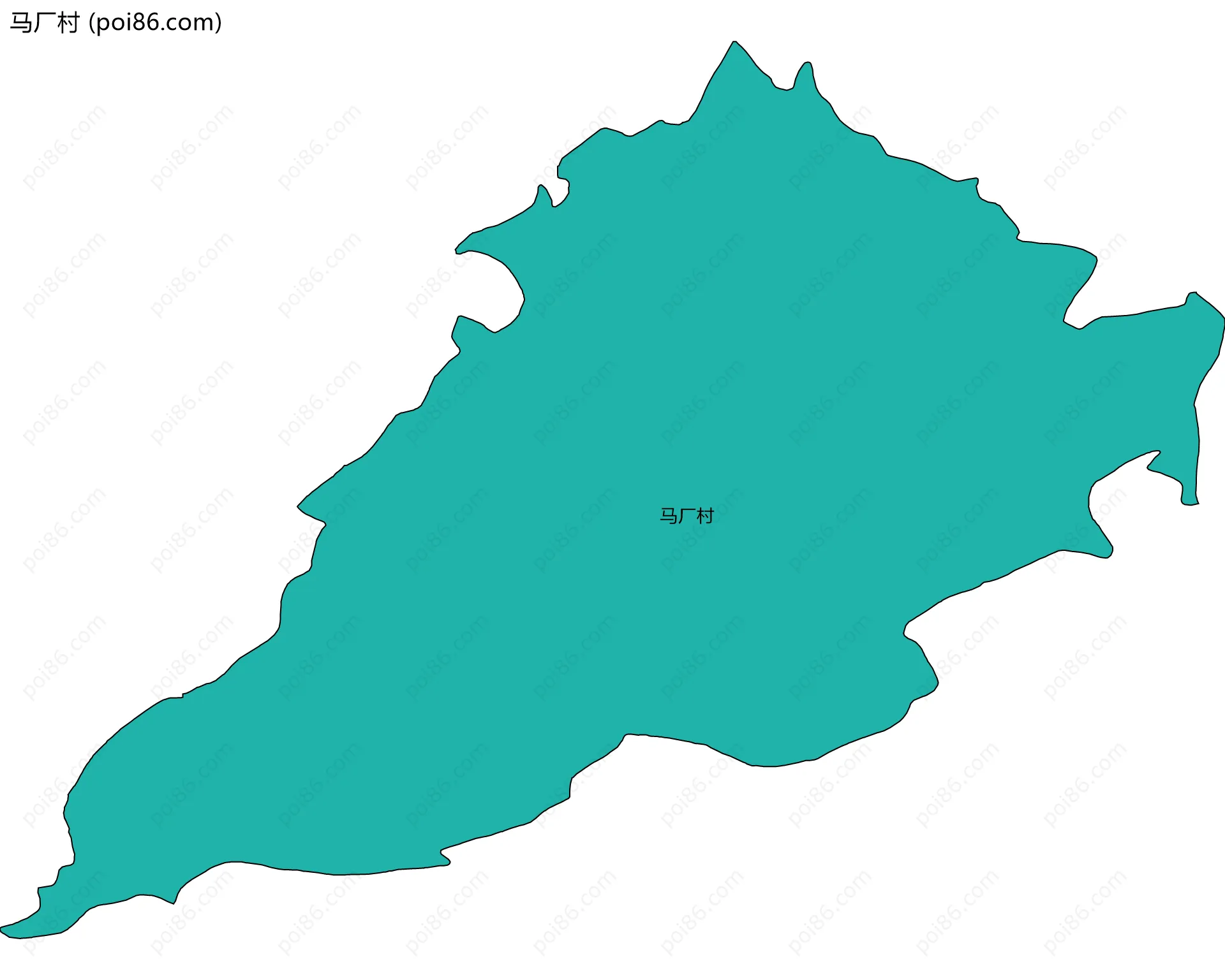 马厂村边界地图