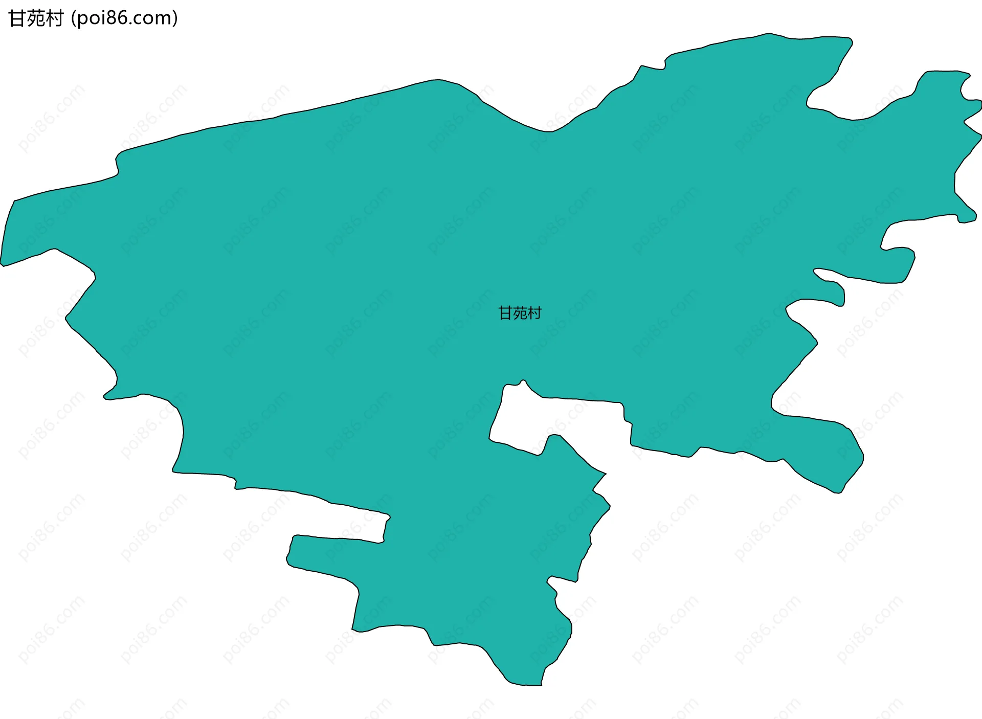 甘苑村边界地图